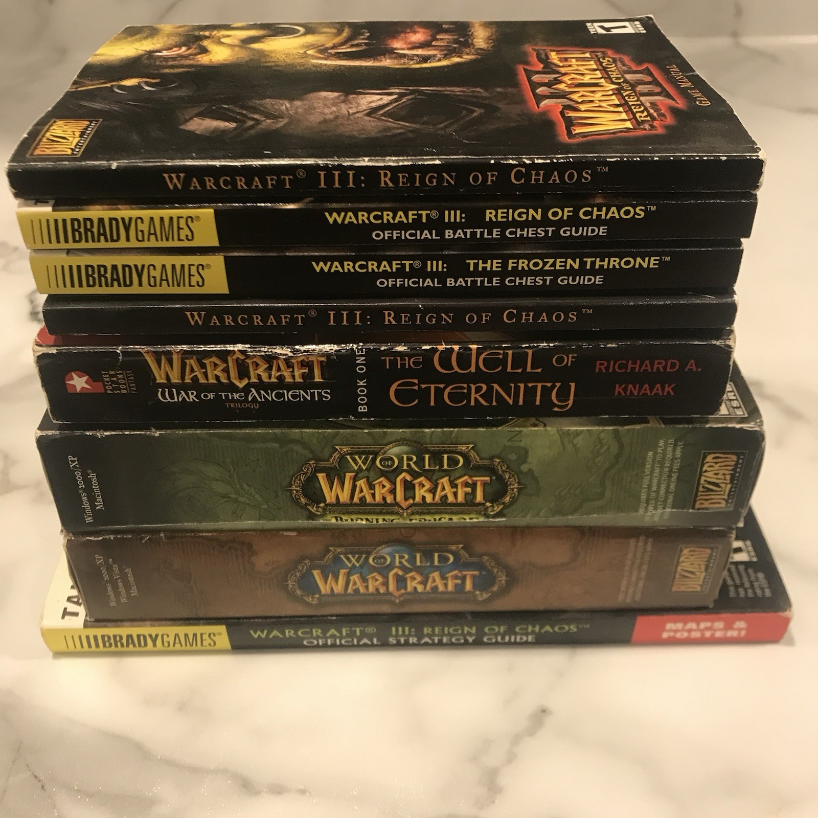 Warcraft Video Game BULK Lot Game Manuals Strategy Guides & More