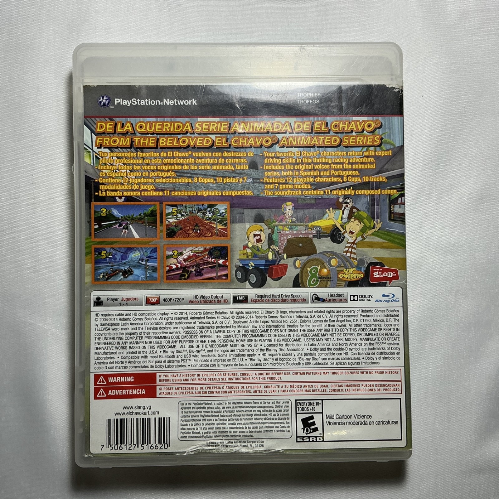 El Chavo Kart (Playstation 3, 2014) No Manual! Tested & Working!