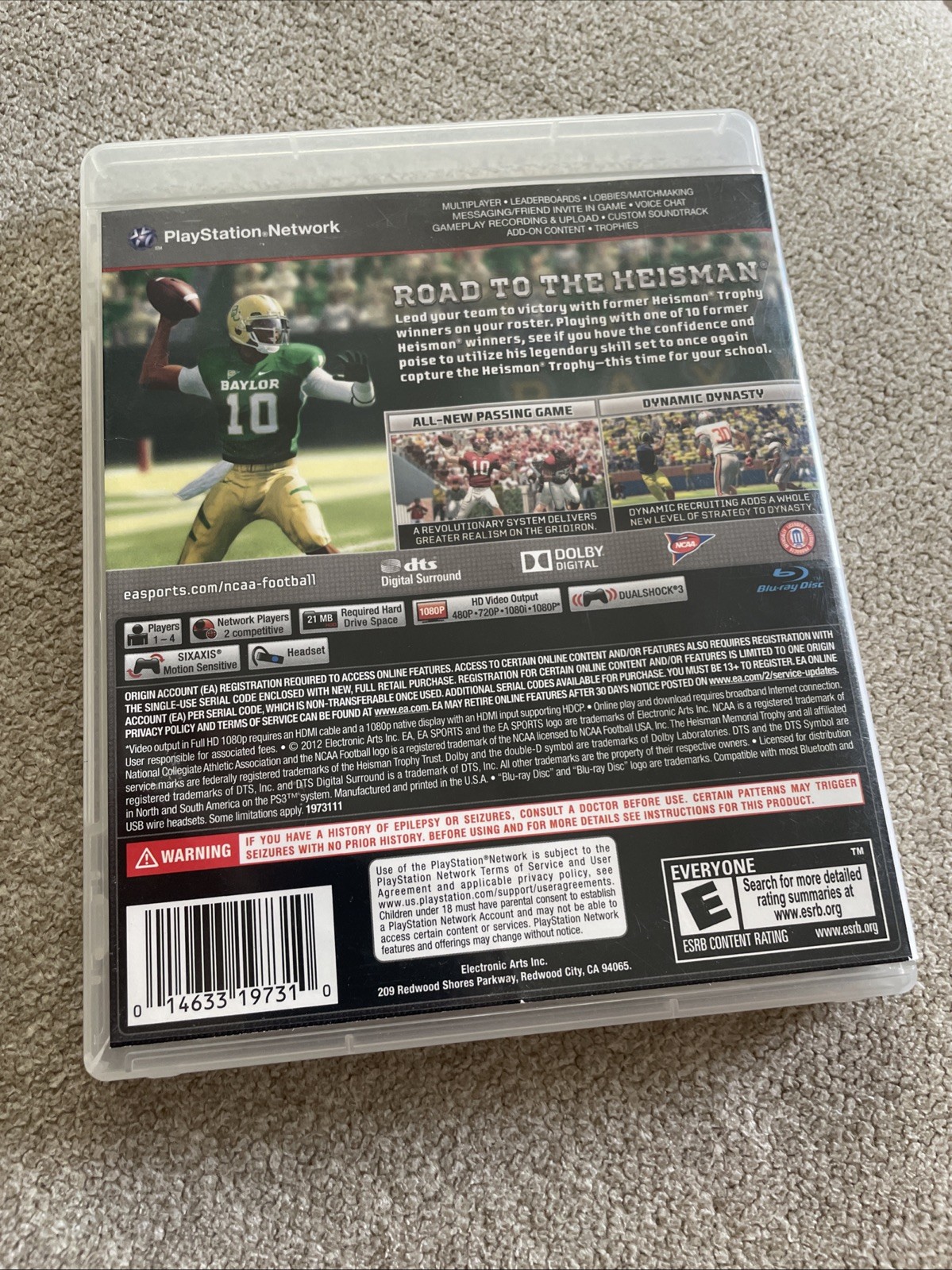 NCAA Football 13 PS3 Complete CIB PlayStation 3 Tested