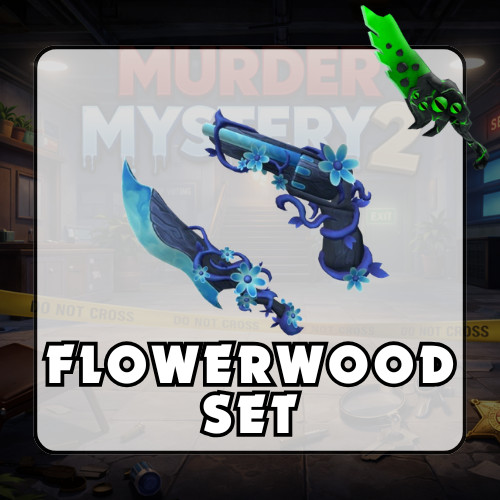 Murder Mystery 2 MM2 | Flowerwood Set | Ancient Godly Knives and Guns