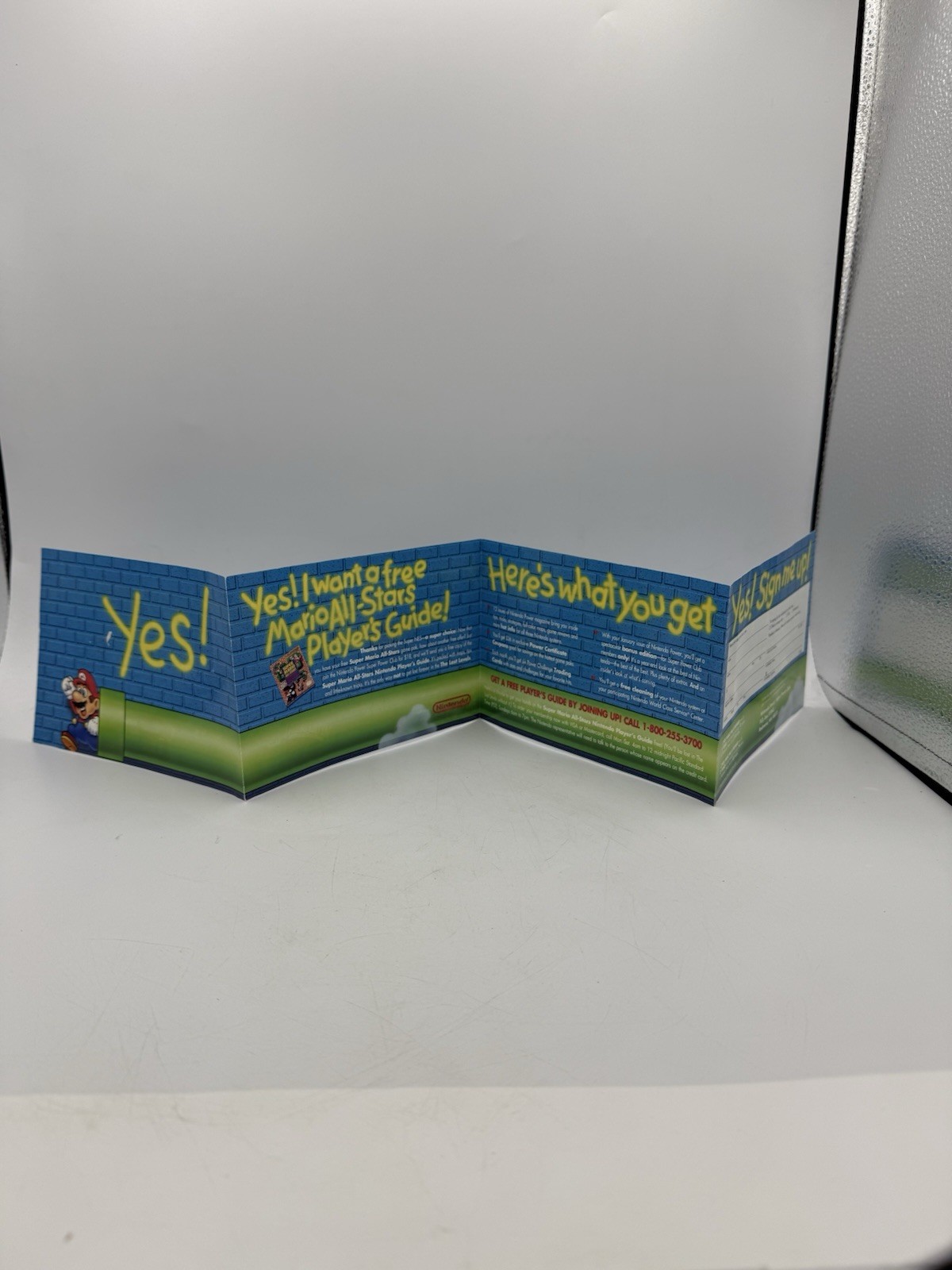 Yes! Mario All-Stars Player’s Guide Offer SNES Super Nintendo Insert Only