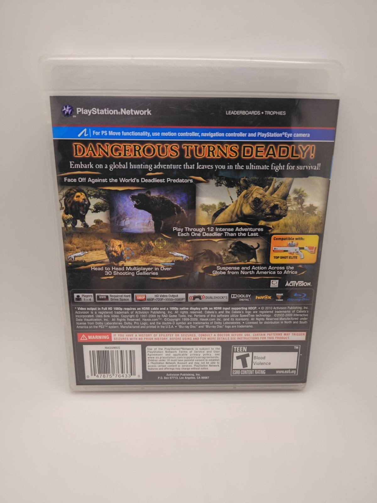 Cabela’s Dangerous Hunts 2011 (PlayStation 3) Brand New Sealed
