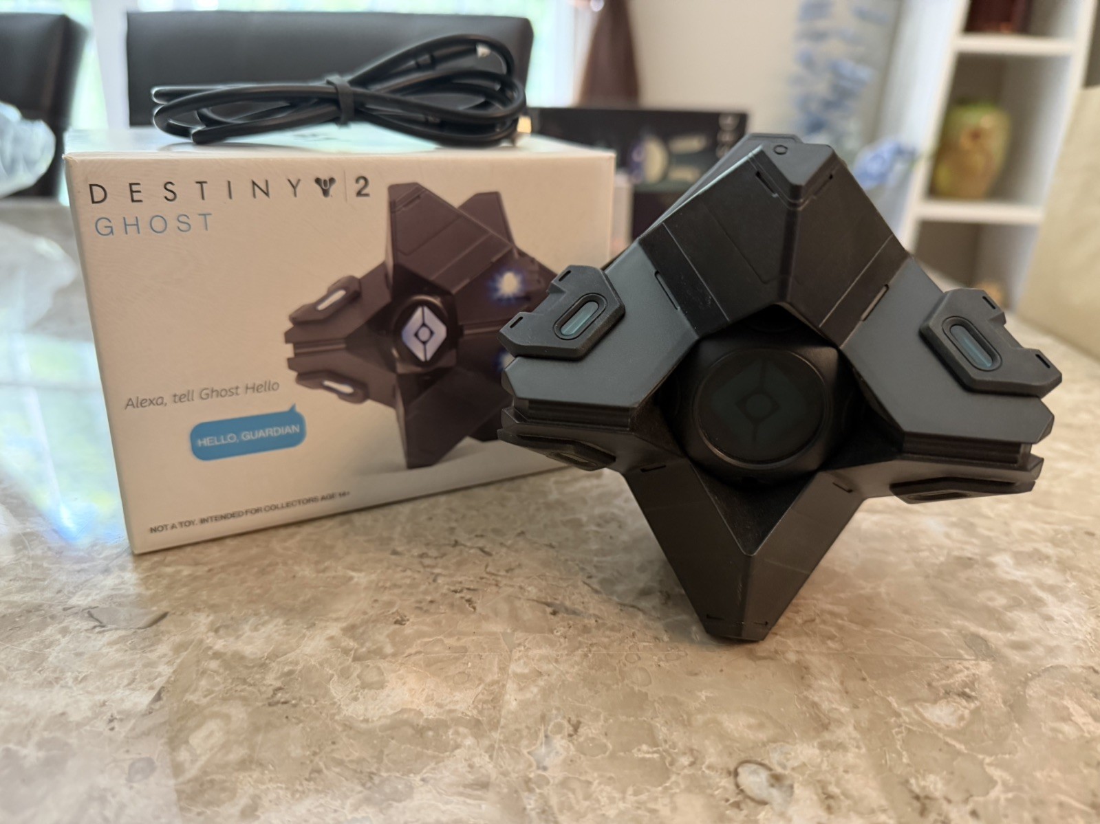 Bungie Destiny 2 Ghost Alexa Collectible Figure Light-Up Feature