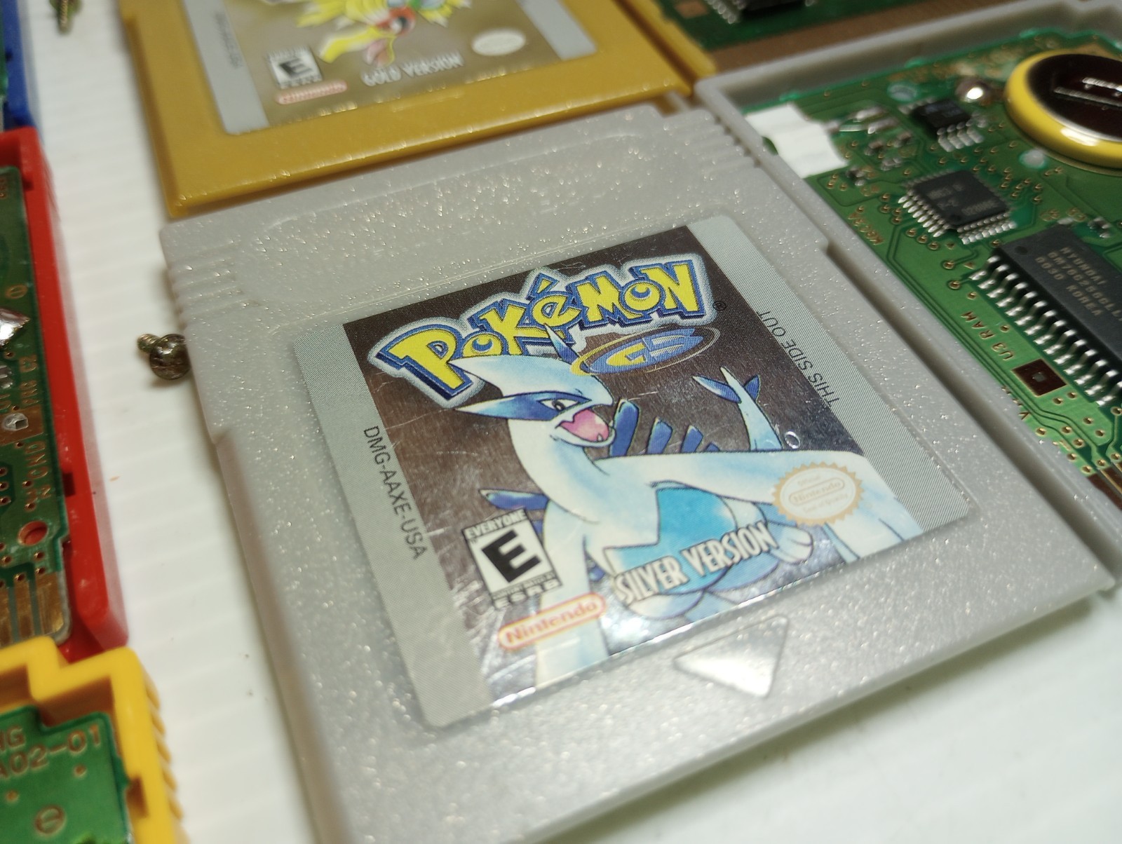 Nintendo Gameboy Pokemon Blue Red Yellow Gold Silver Good Labels New Batteries