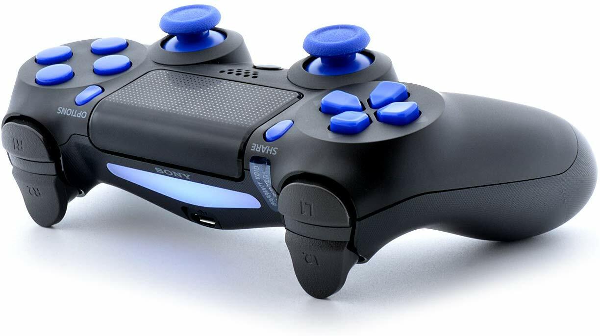 Black/Blue PS4 Rapid Fire 40 MODS Modded Controller for All Games (CUH-ZCT2)