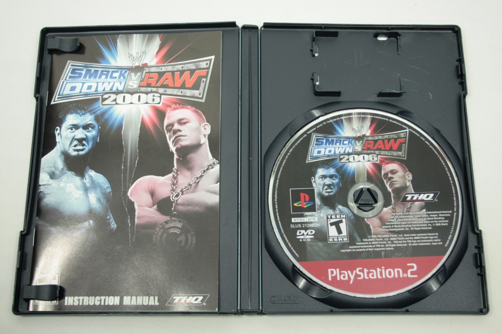 WWE Smackdown vs Raw 2006 PS2 CIB Sony PlayStation 2 Complete with Manual Tested
