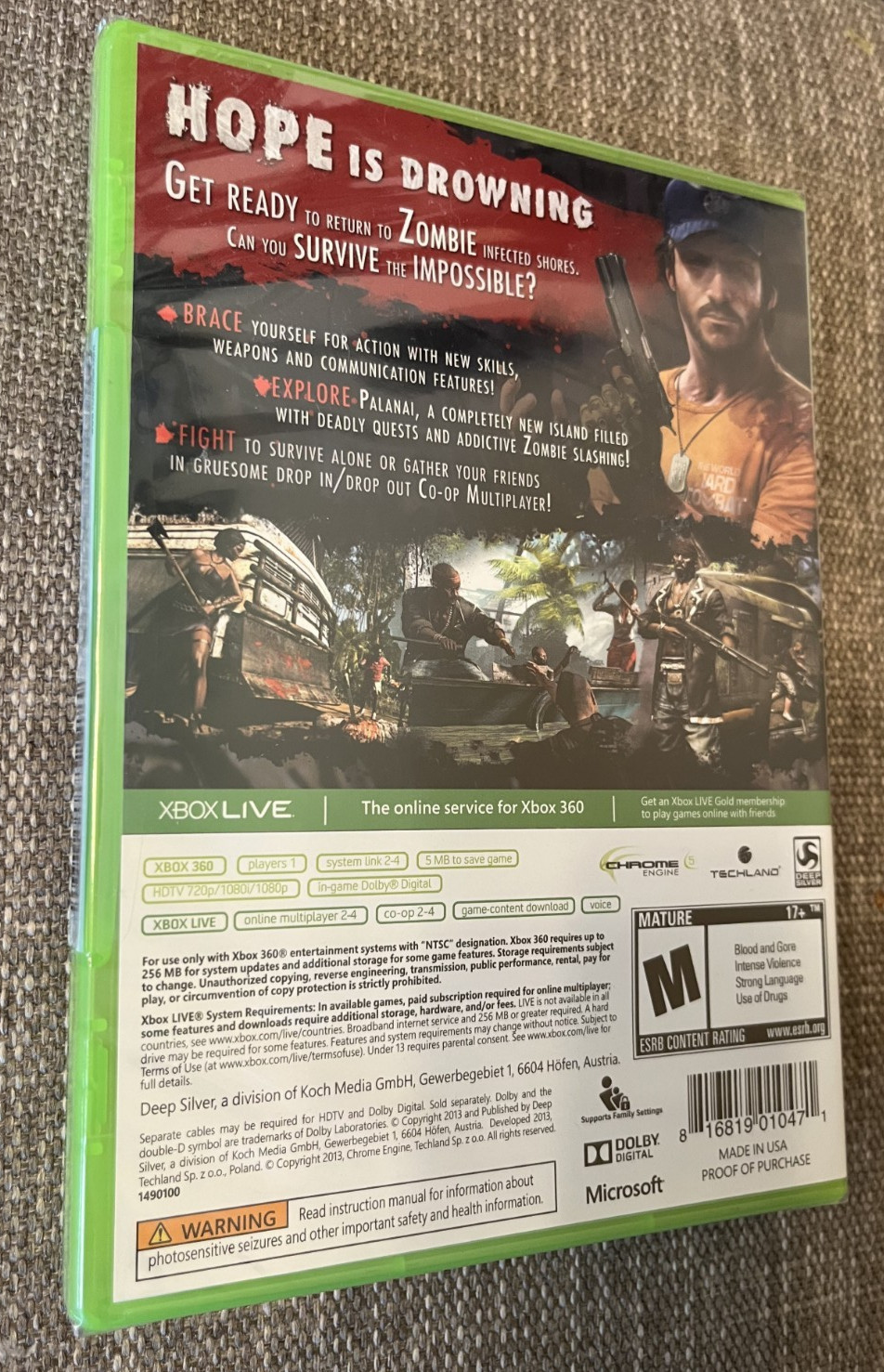 Dead Island: Riptide (Microsoft Xbox 360, 2013) – Brand New