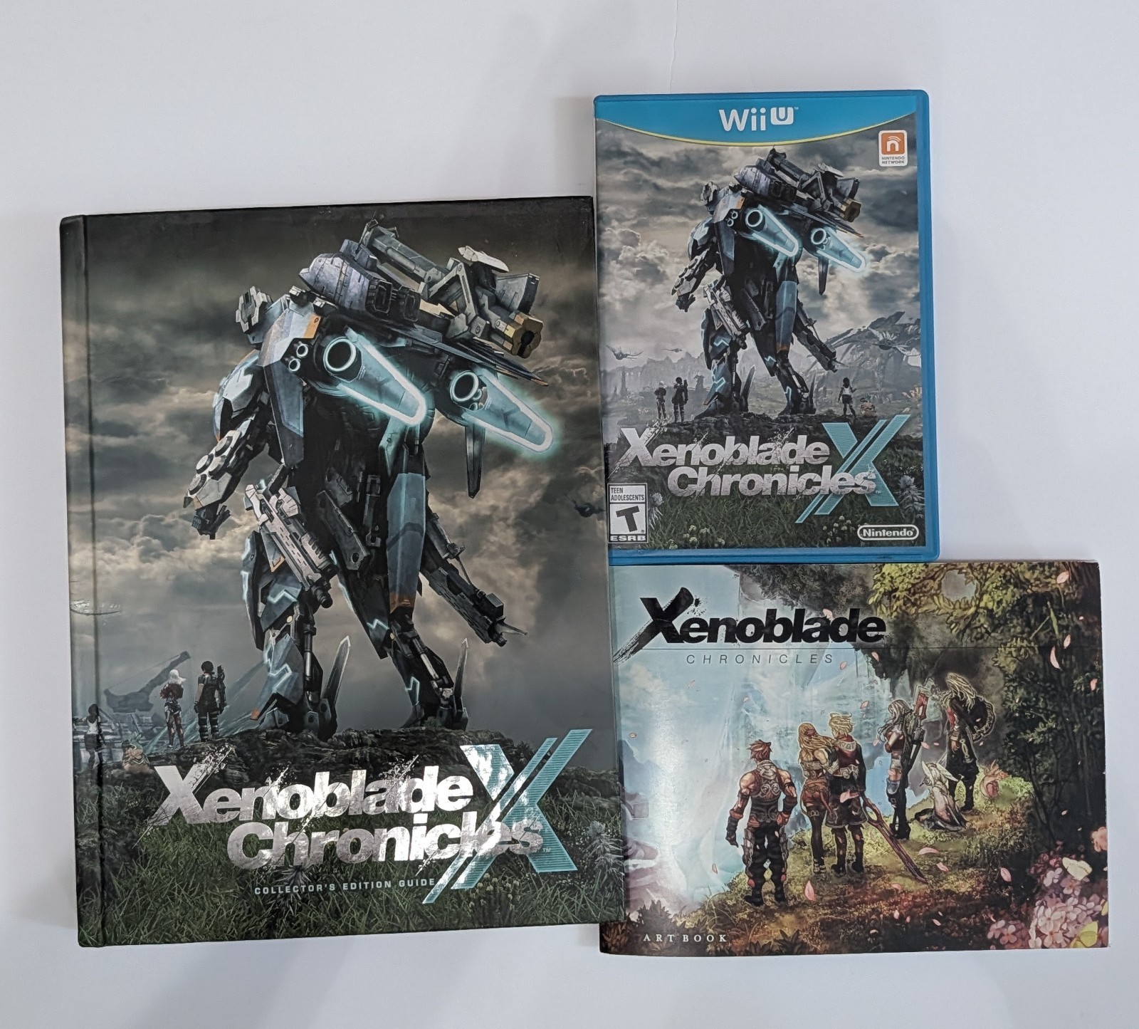Xenoblade Chronicles X Wii U Lot – CIB Game, Hardcover Guide & Promo Art Book