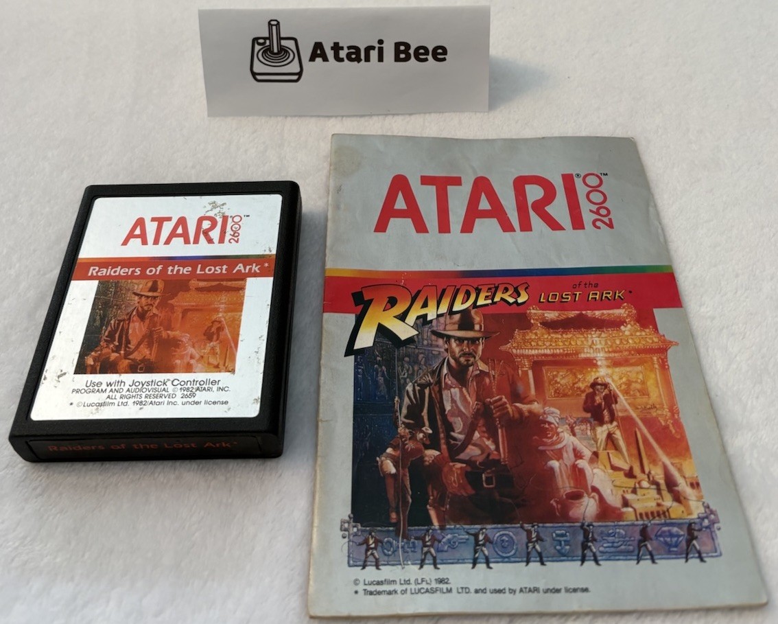 TESTED Raiders of the Lost Ark W/Manual VGC Atari 2600, 1982- Video