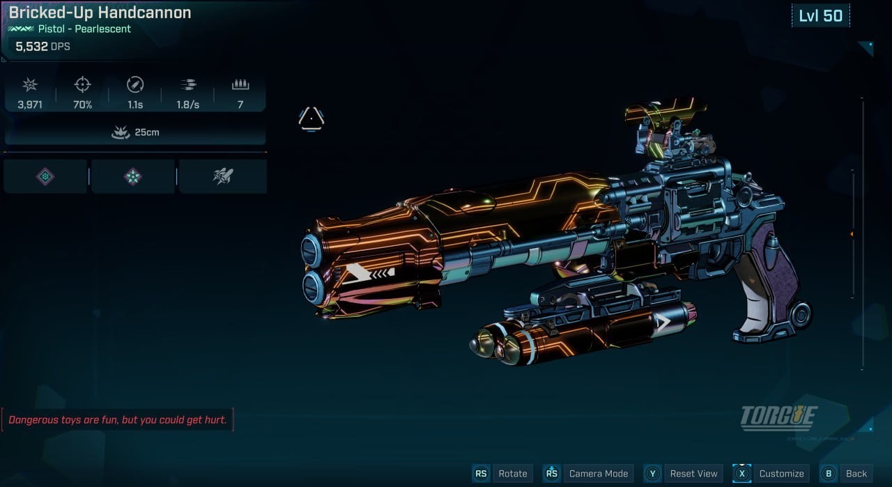 🚨 BL4 DLC Weapon 🔥 Bricked-Up Handcannon L60 | PEARLESCENT