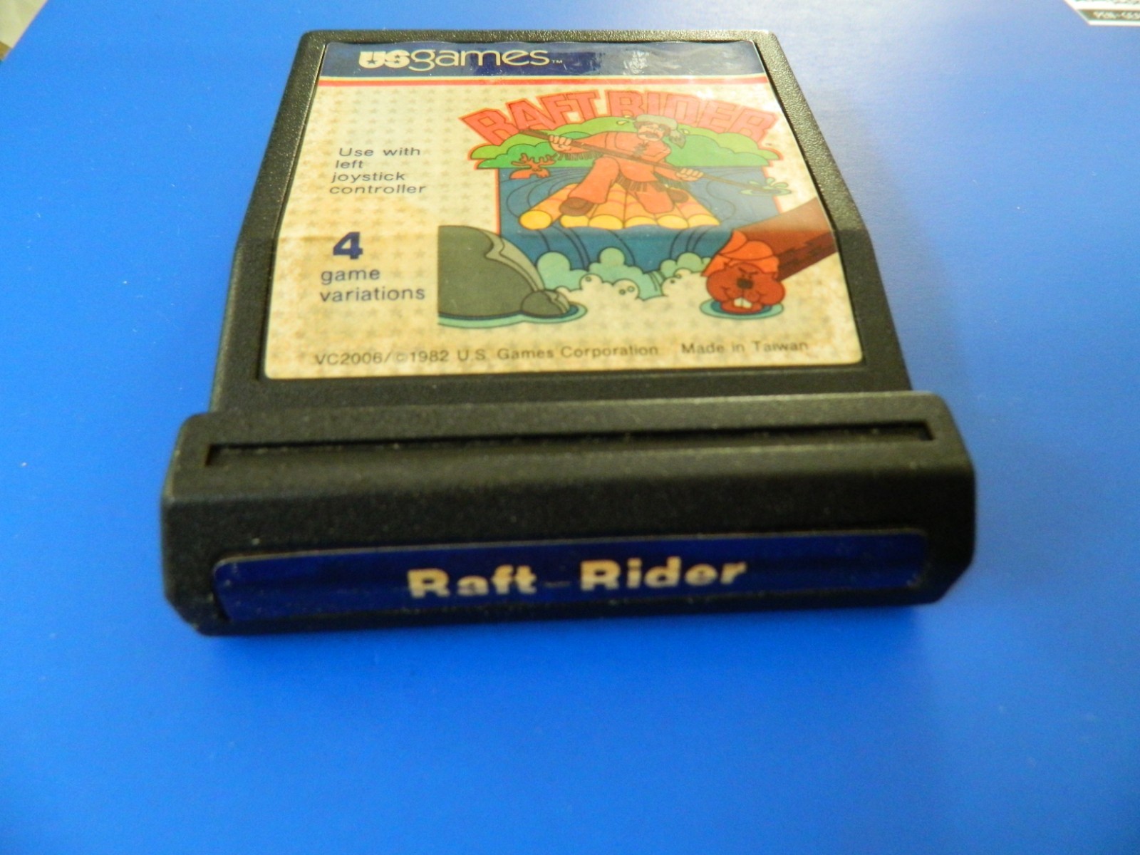 RAFT RIDER US Games Atari 2600 Game Cartridge Tested Cleaned vintage 1982 Vnt