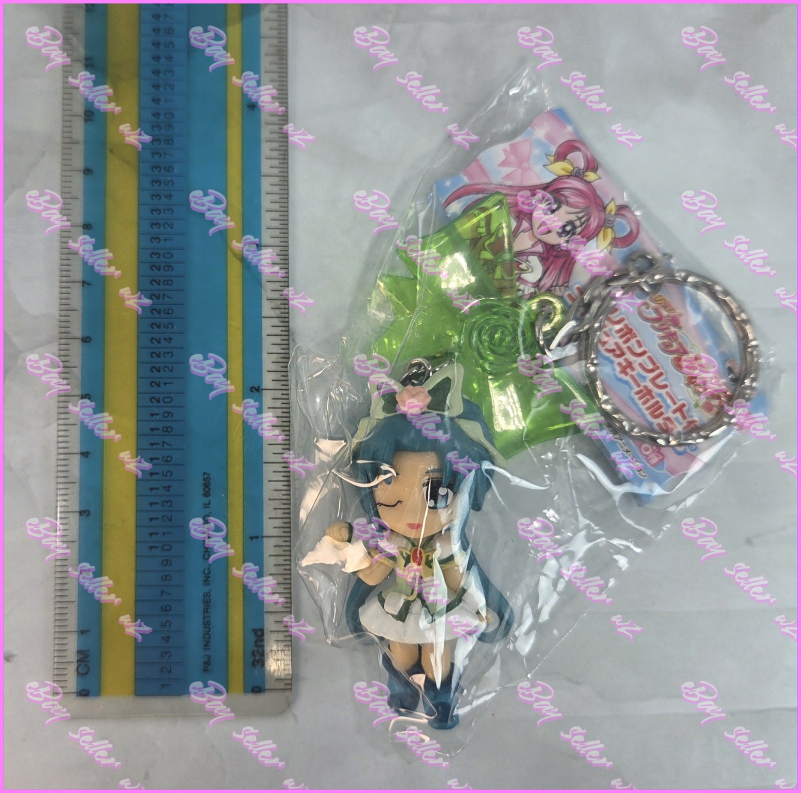 Cure Mint Ribbon Plate Figure Keychain Strap Pretty Cure Yes Precure 5 Go Go