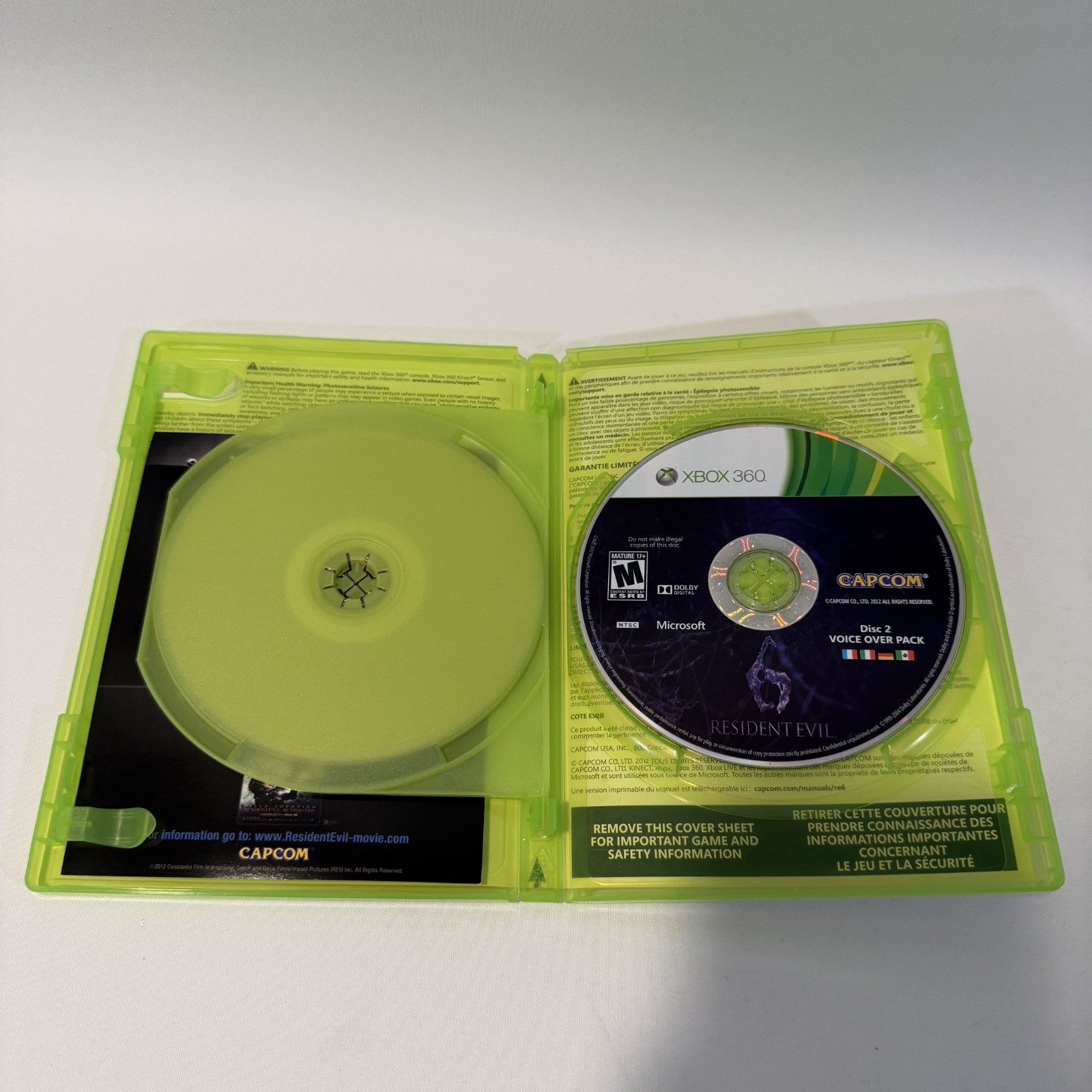 Resident Evil 6 Xbox 360 Capcom Survival Horror Action Video Game CIB Complete