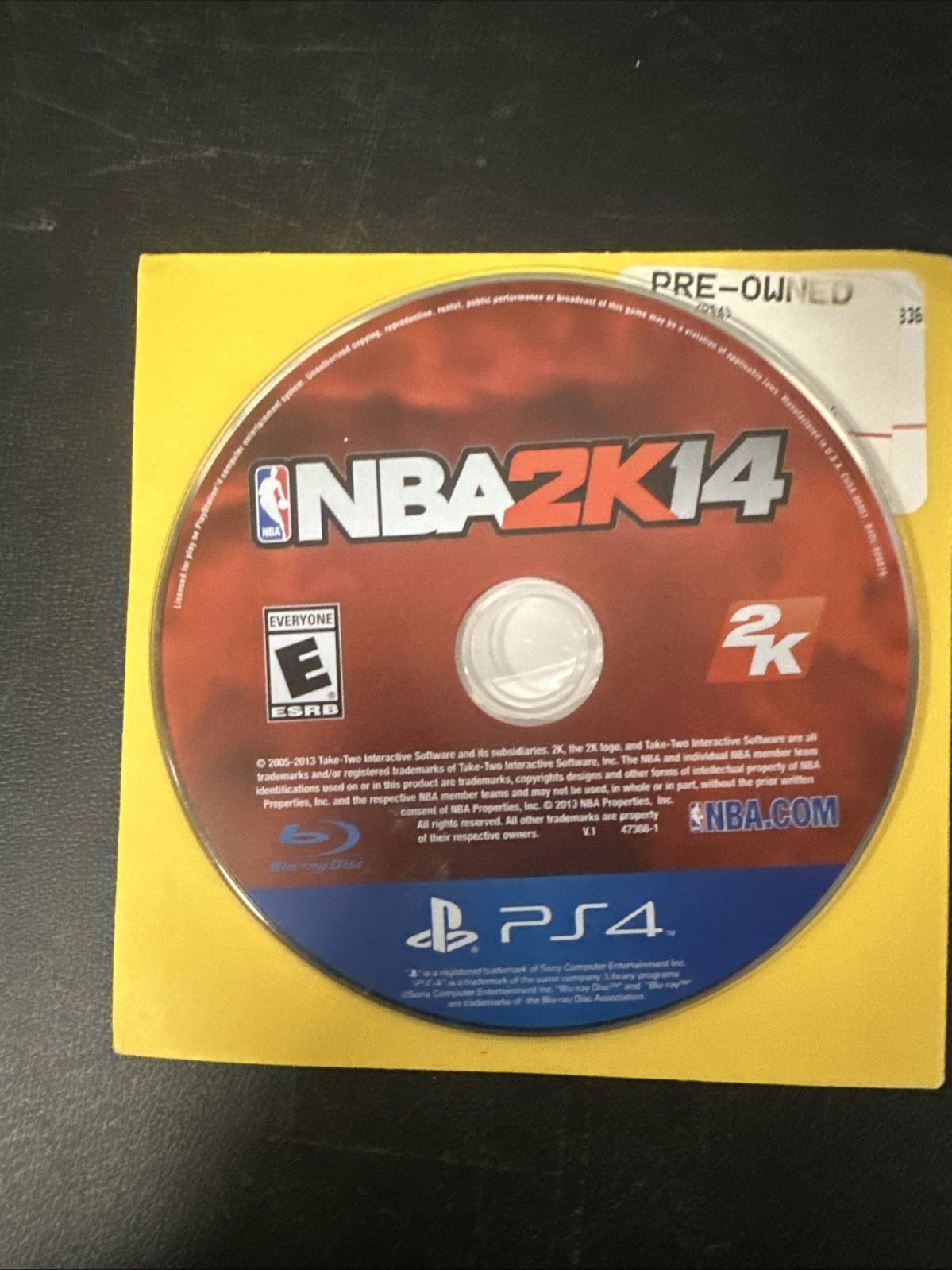 NBA 2K14 Loose Disc Only (Sony PlayStation 4, 2013)