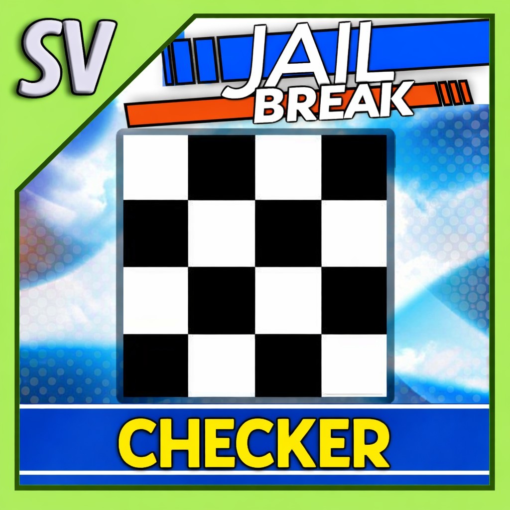 🏁CHECKERS cosmetic🏁 |🎮 Roblox Jailbreak 🕹️| ☄️• FAST DELIVERY ☄️
