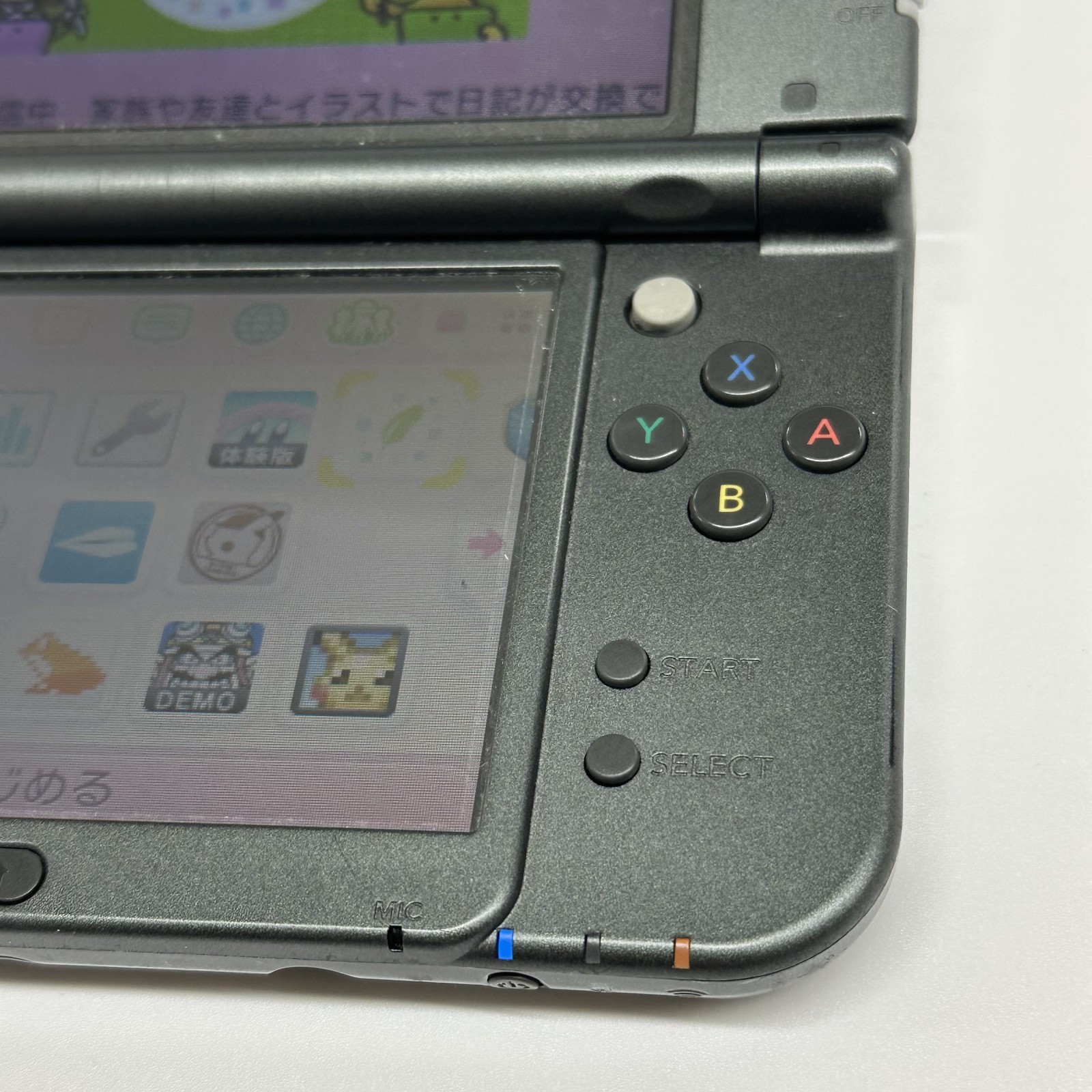 “EXCELLENT” Nintendo new 3DS LL XL Metallic black NTSC-J W/ STYLUS