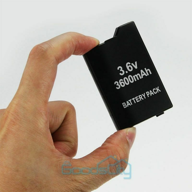 2x 3600mAh 3.6V Rechargeable Battery for PSP 2000/2001/3000/3001/3003 +Charger