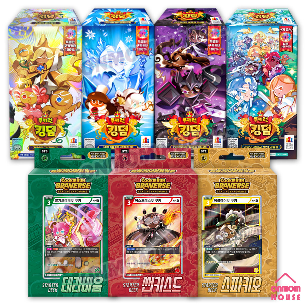 NEW Cookie Run Kingdom Card Collection, CookieRun Braverse TCG Starter Deck 3