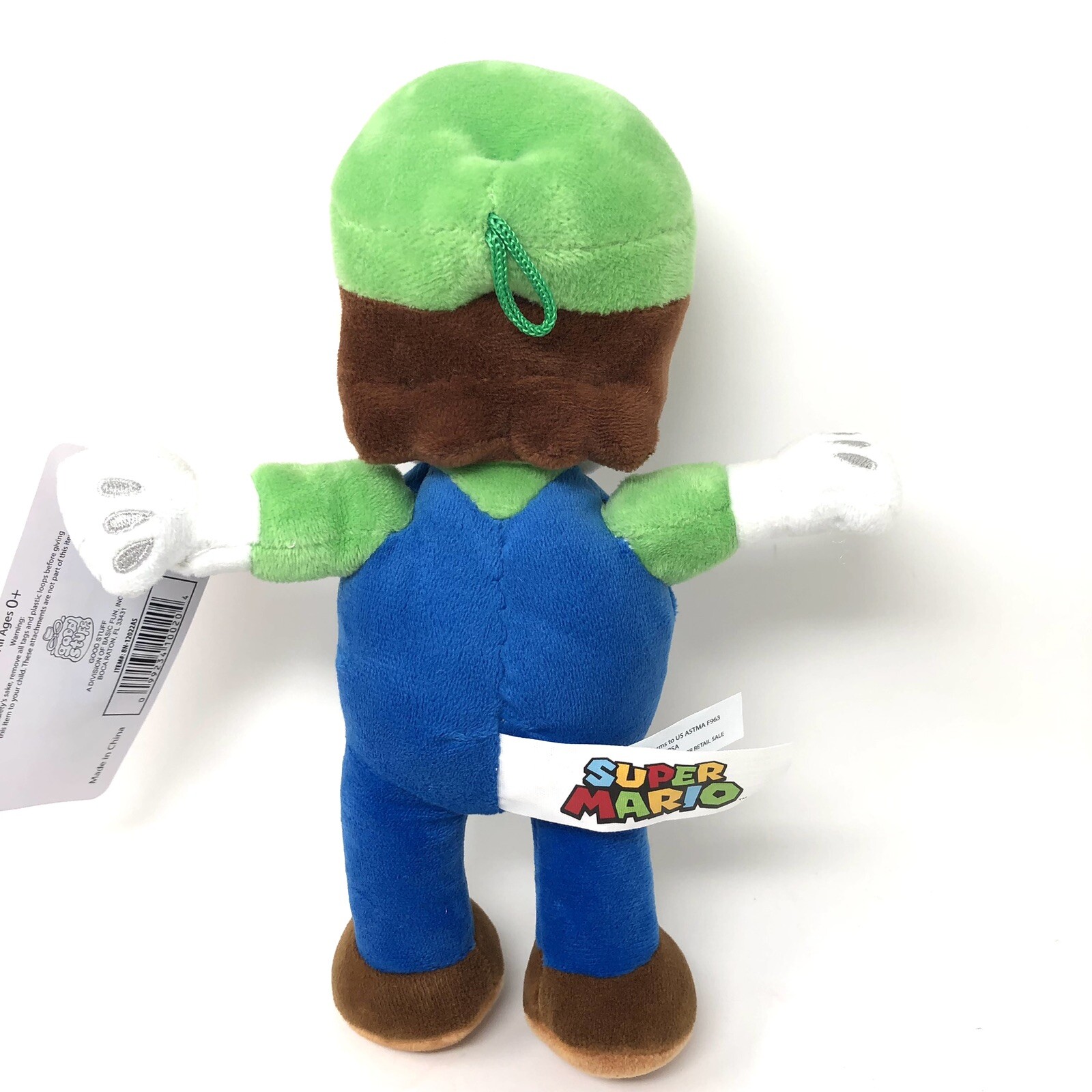 Super Mario Brothers – Mini Luigi Green Cap Plush Stuffed 9” NEW