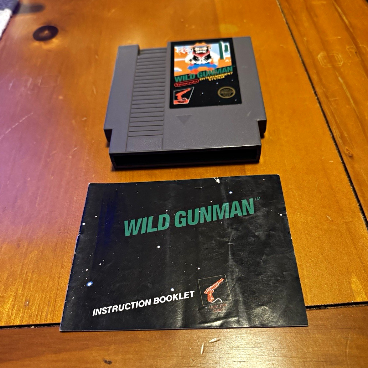 Wild Gunman Nintendo NES 5 Screw Cartridge w/ Manual (1985)