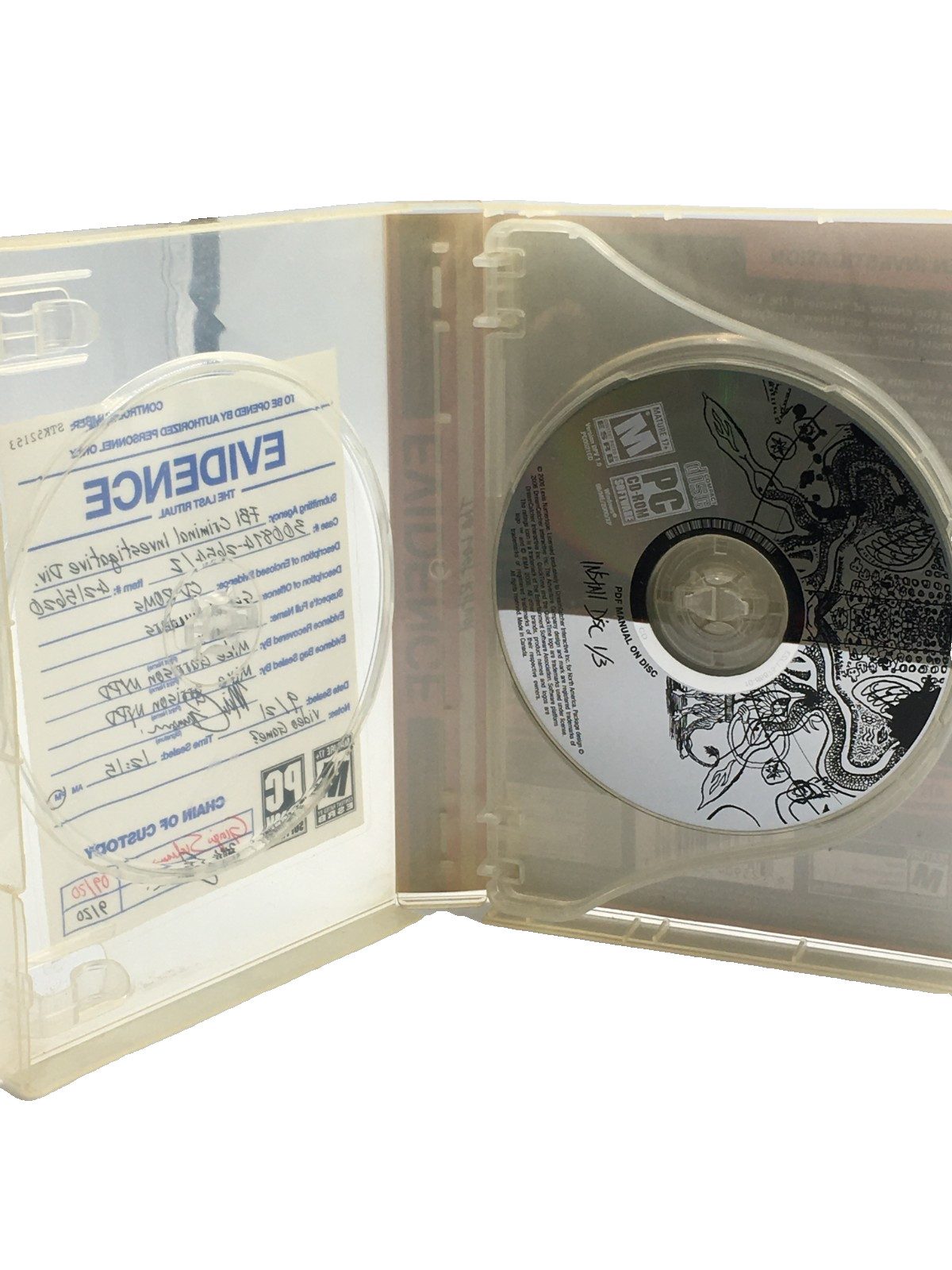 The Adventure Company “Evidence: The Last Ritual” PC CD-ROM Software Rated M 17+