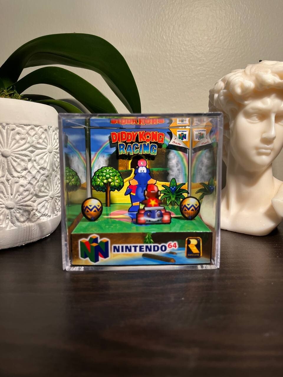Diddy Kong Racing 3D Papercraft Diorama Cube | Handmade! PERFECT GIFT