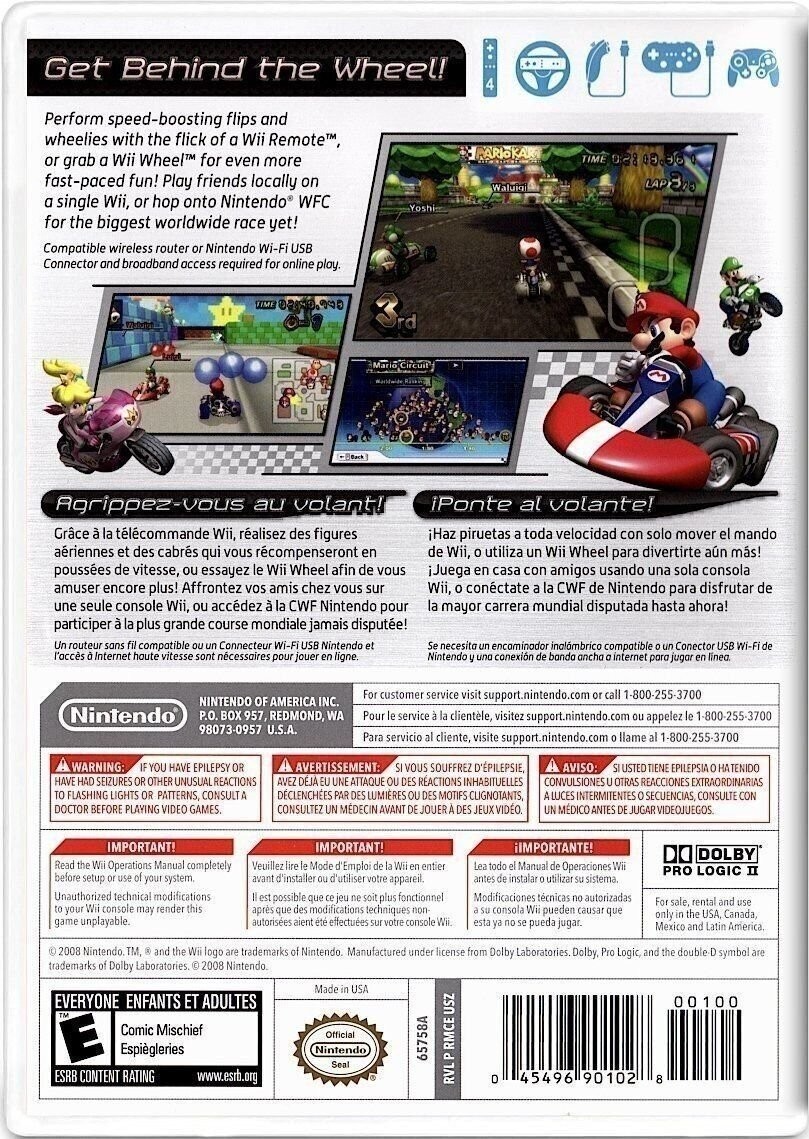 Mario Kart – Nintendo Wii + US Seller