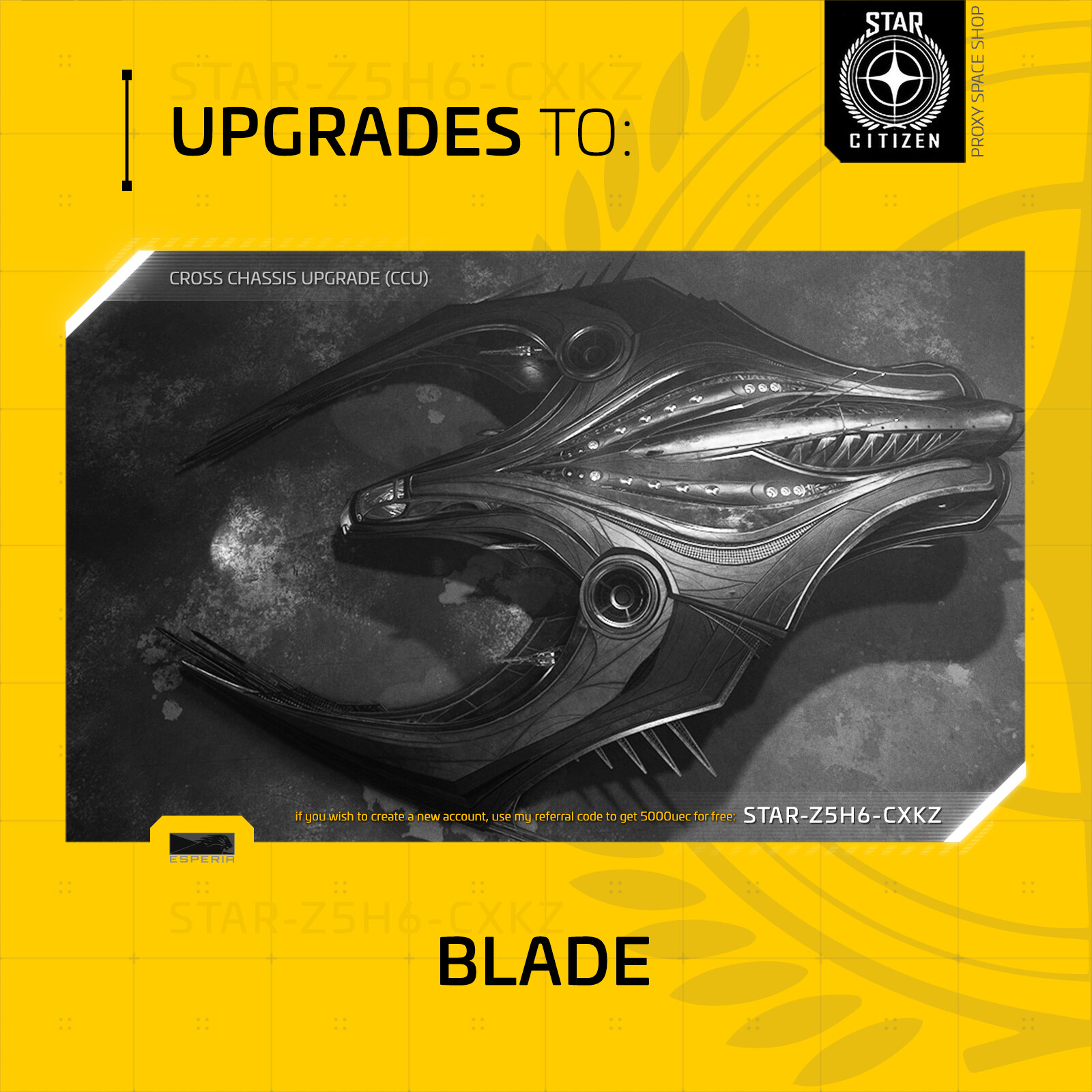 Star Citizen – ESPERIA BLADE – UPGRADE – (CCU)