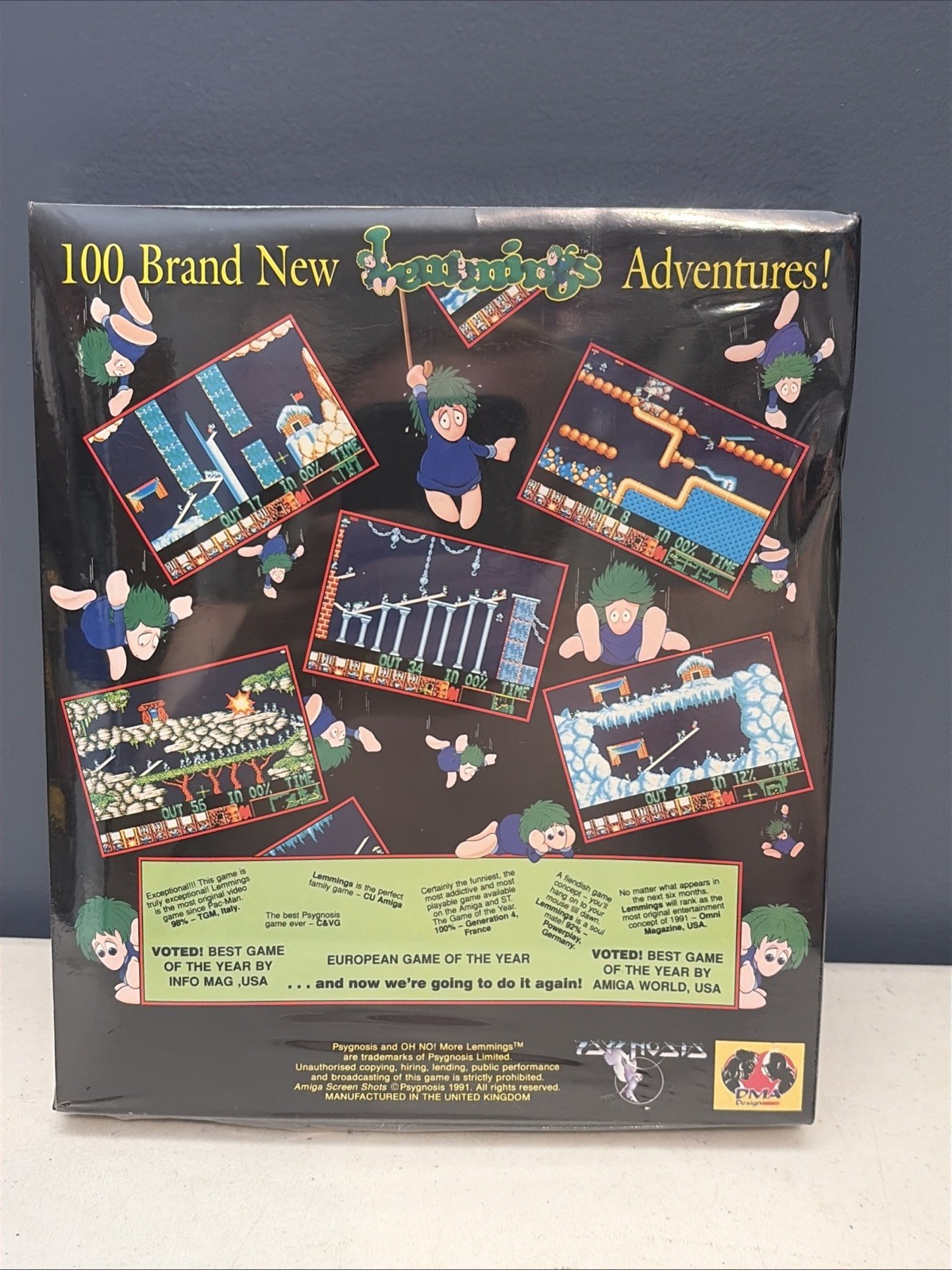 Oh No! More Lemmings 1991 Big Box 3.5″ & 5.25″ Disks ADD ON VERSION NEW & SEALED