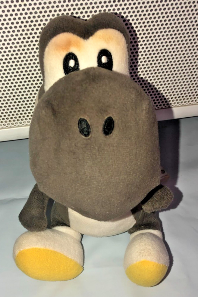 Yoshi Mario DS Plush Gray Black Little Buddy Sanei 2015 Nintendo Japan Rare B