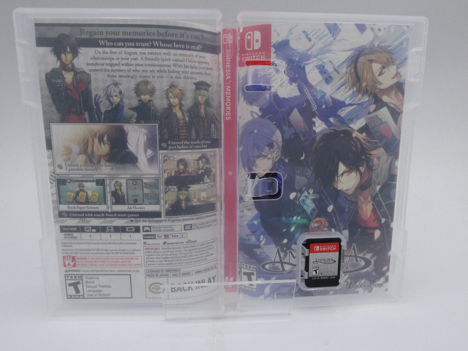 Amnesia: Memories (Nintendo Switch) Game in Case US Version Used Tested