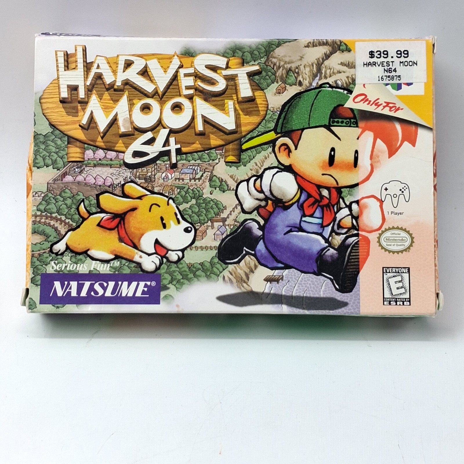 Nintendo 64 Harvest Moon 64 N64 Authentic Empty Box And Manual Only No Cartridge