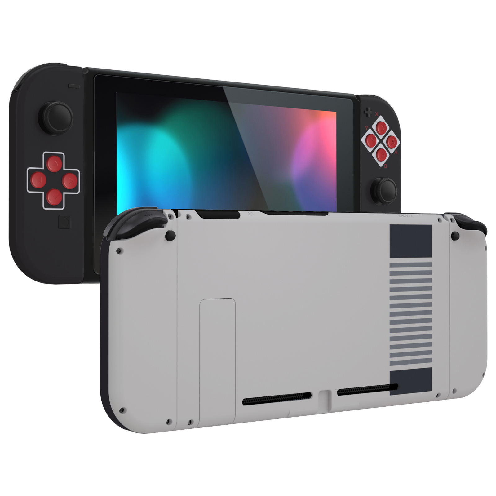 Replacement Full Set Shell Buttons Back Plate for Nintendo Switch Console DIY