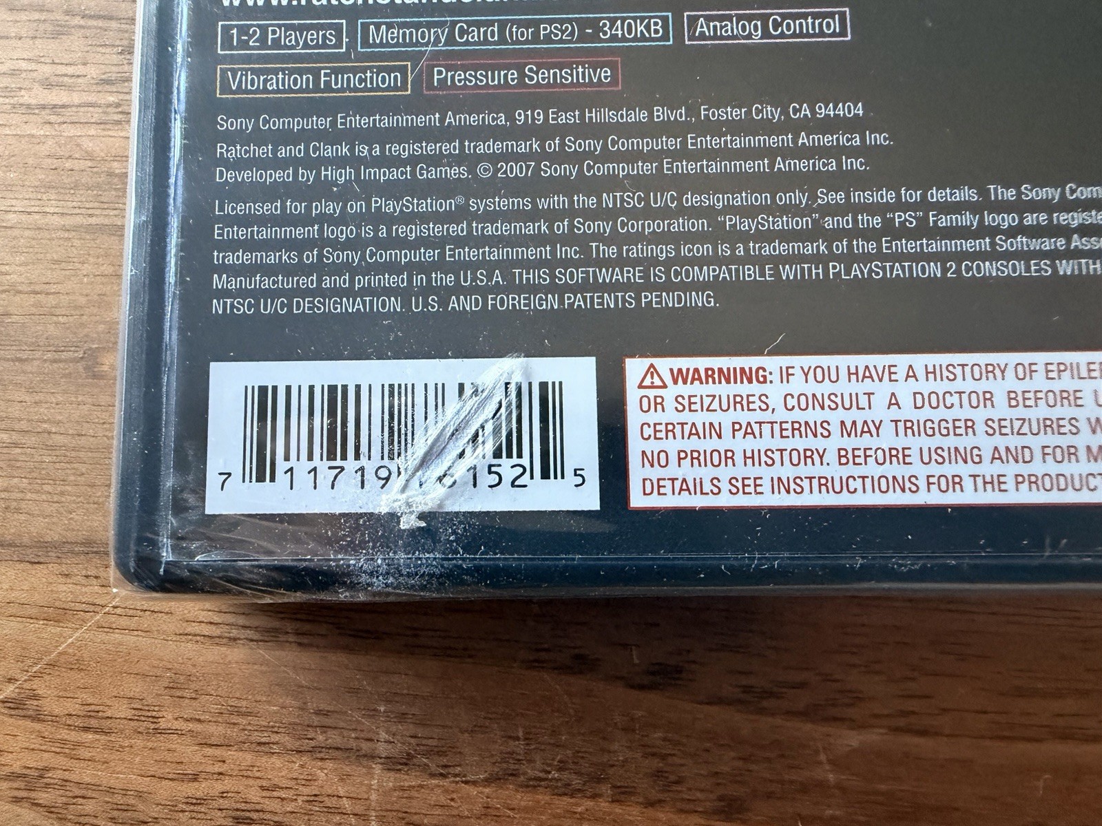 Ratchet & Clank: Size Matters (Sony PlayStation 2, 2008) Barcode Scratched NEW