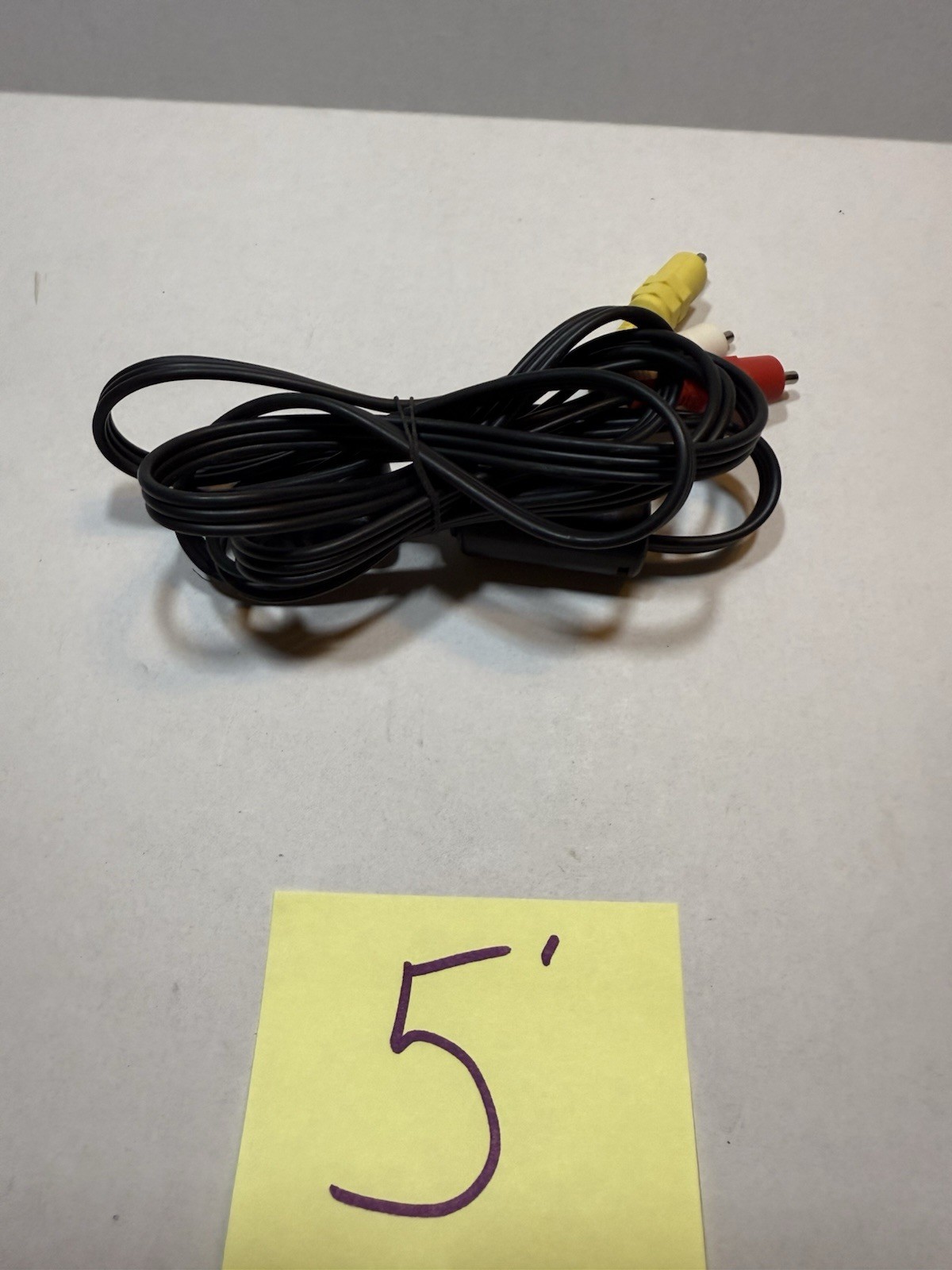 OEM Sony PlayStation A/V CABLE Connect Cord Genuine Composite 5’ft PS1 PS2 PS3