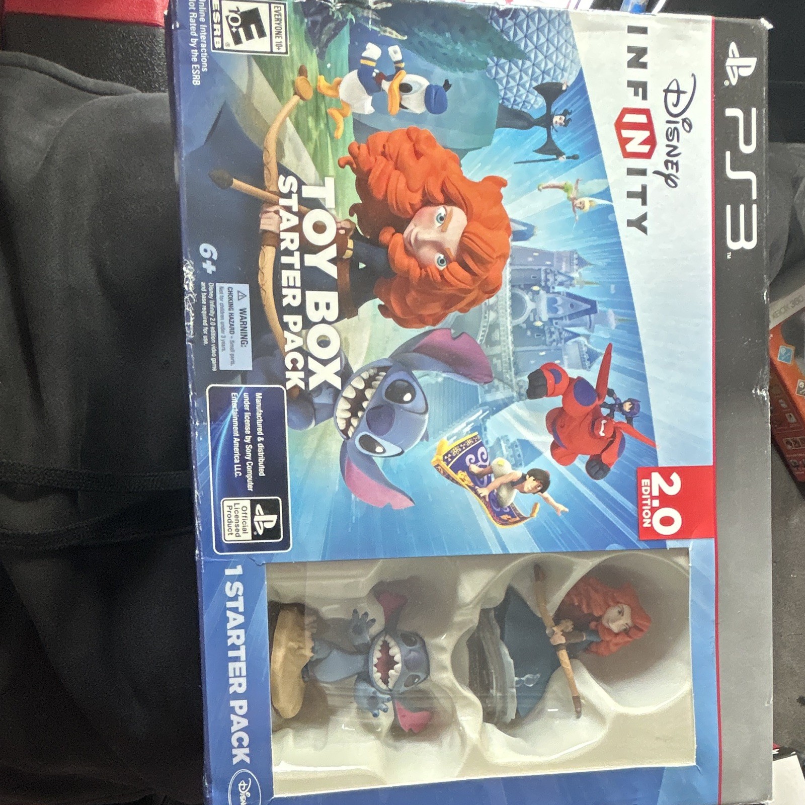 Disney Infinity 2.0 Edition Starter Pack Toy Box PS3 w/ Merida Stitch Baymax