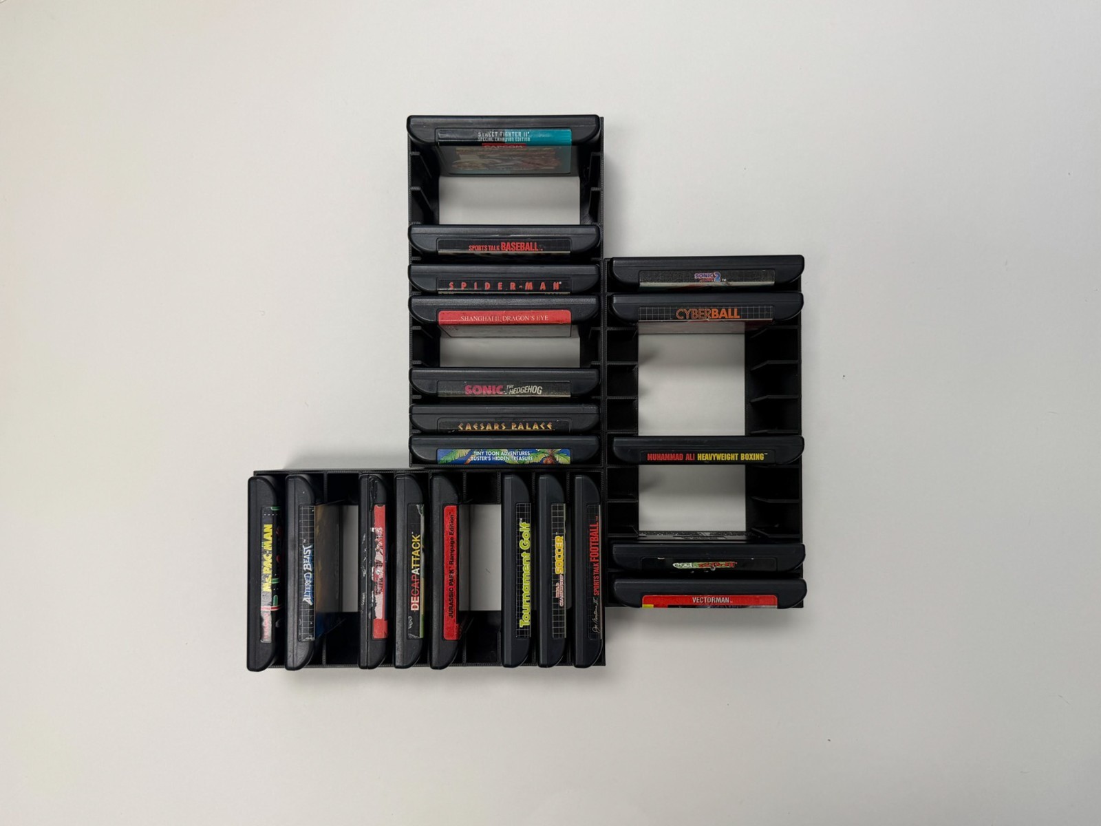 SEGA Genesis Cartridge Wall Mount – Display & Organizer for Loose Carts