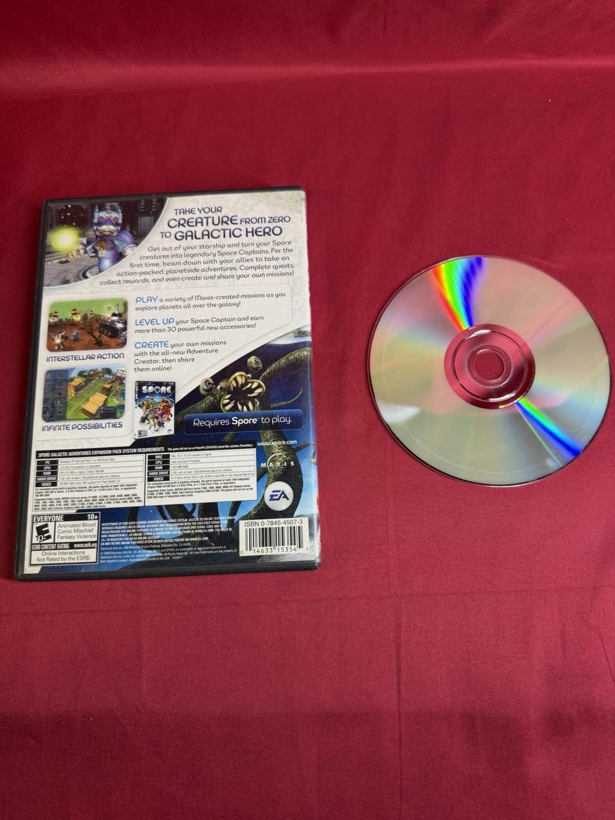 Spore Galactic Adventures Expansion Pack (PC) – CIB