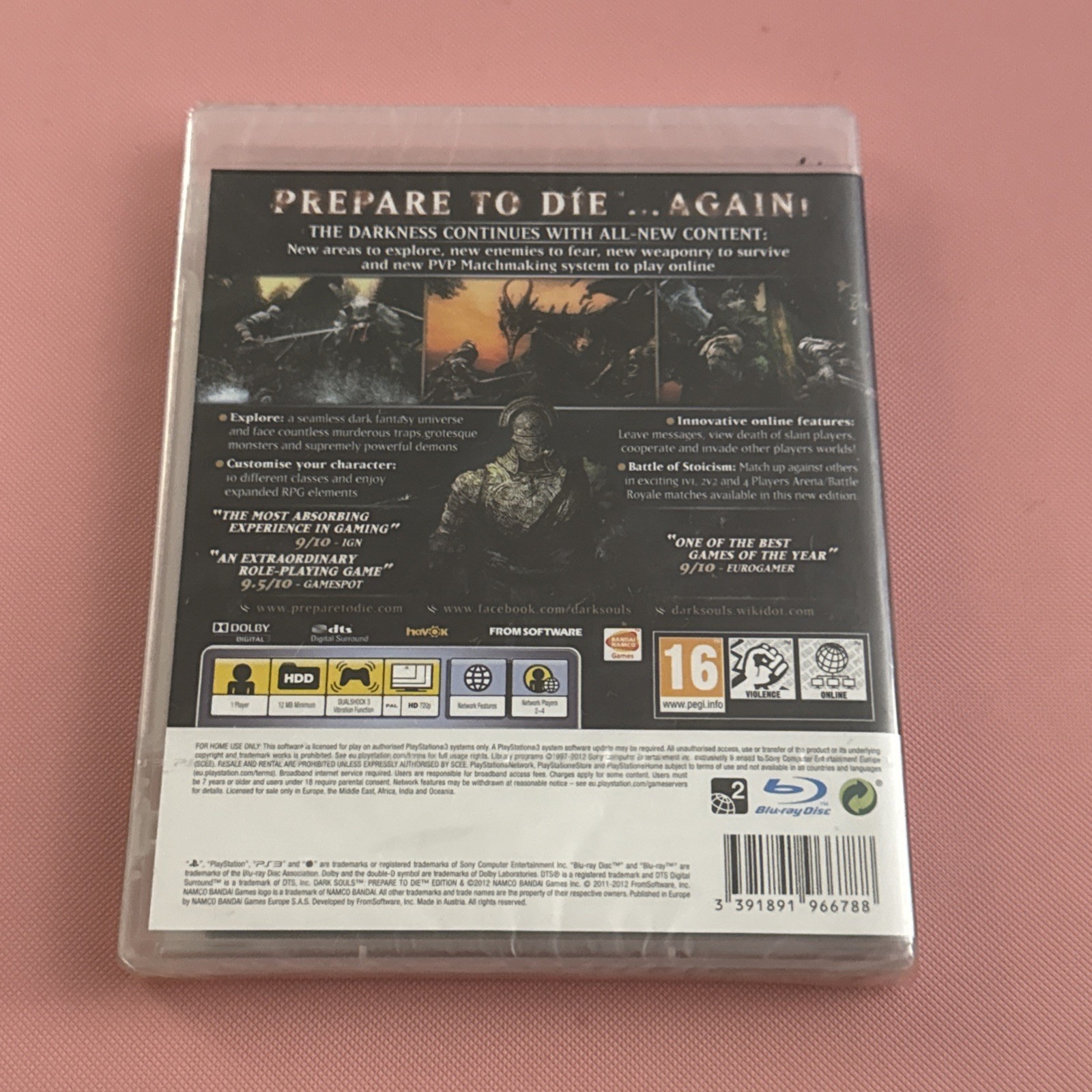 Dark Souls Prepare to Die Edition – PlayStation 3 – Factory Sealed – RARE