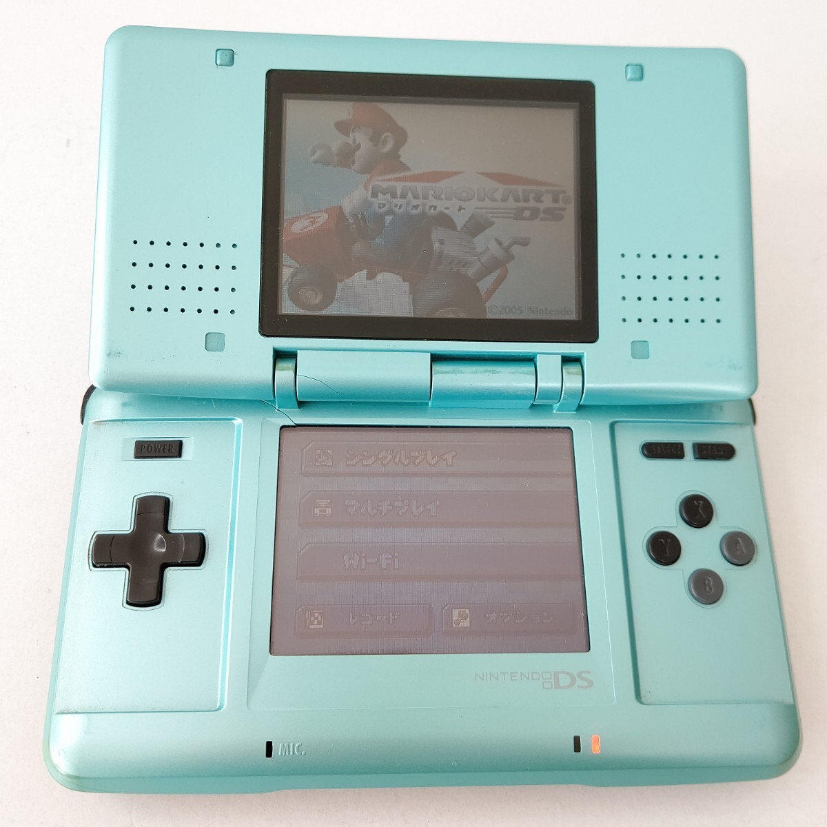 Nintendo DS Turquoise Blue Handheld Console Tested Excellent JAPAN