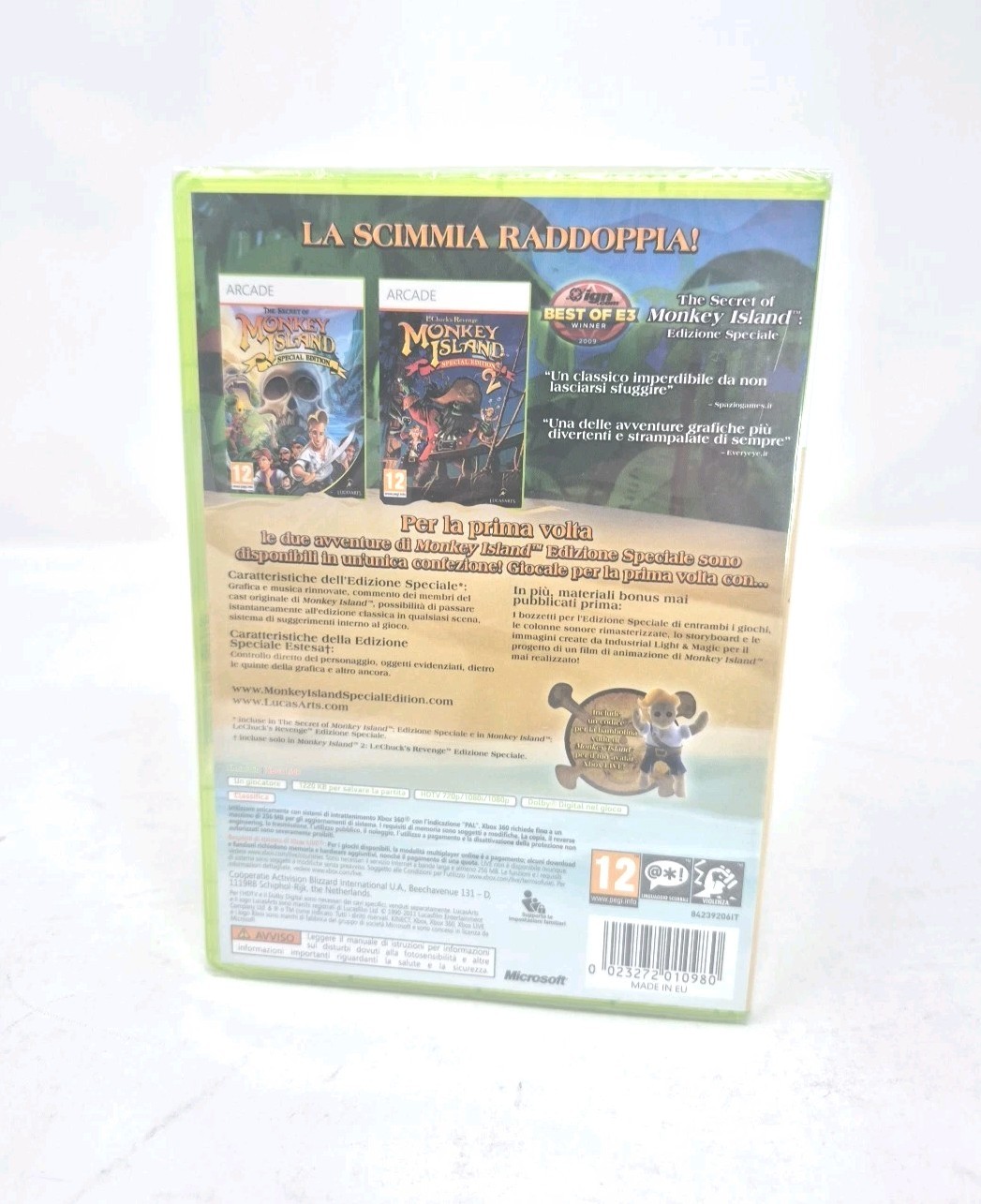 Monkey Island – Special Edition Collection – Xbox 360 – PAL -Italy Edition- New