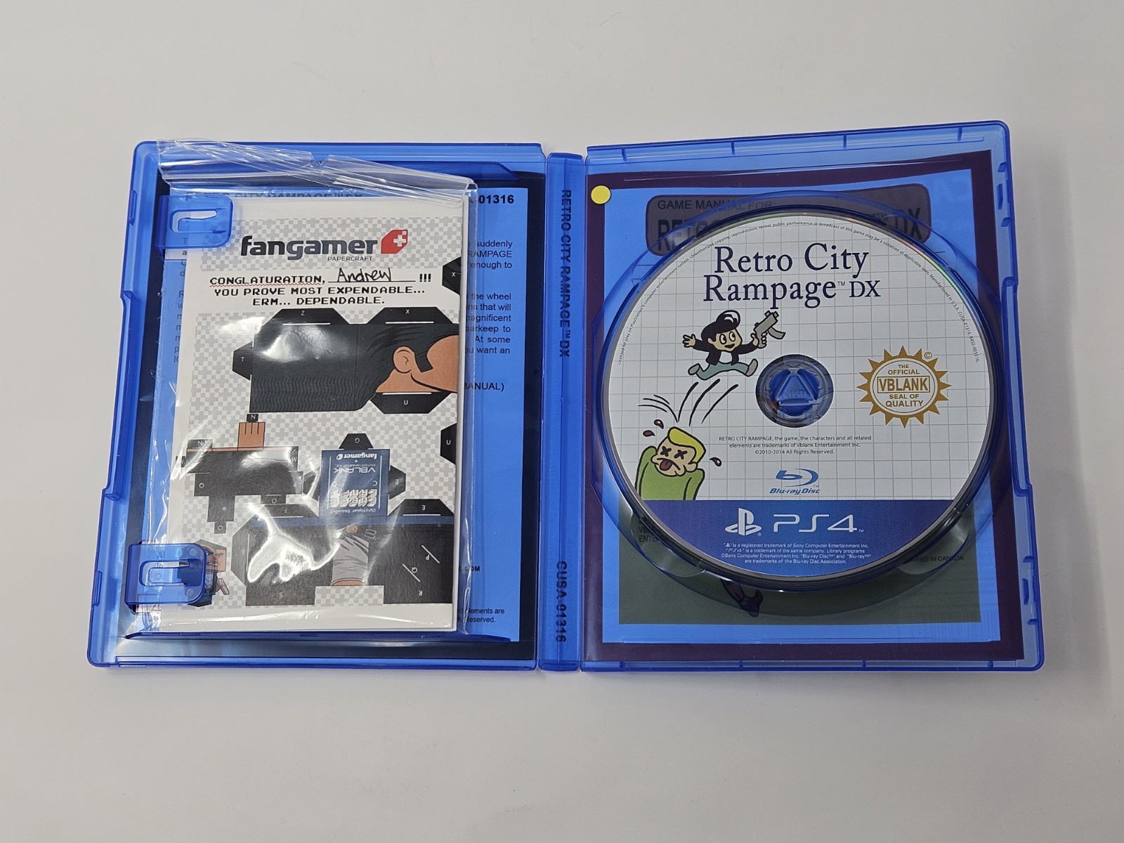 Retro City Rampage DX First Print Sony PlayStation 4 *100% Complete* *Rare*