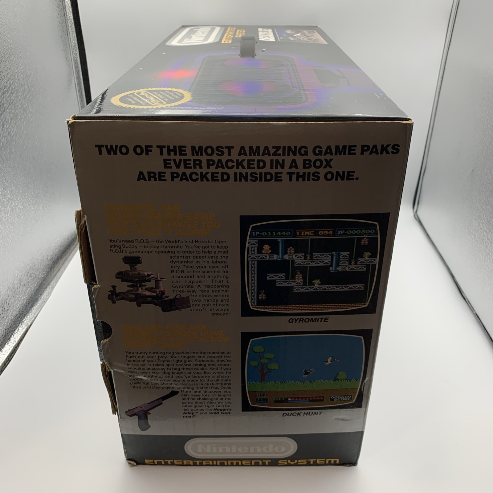 NES ROB The Robot W/Accessories Set In Original Box Tested & Works W/Zapper Gun