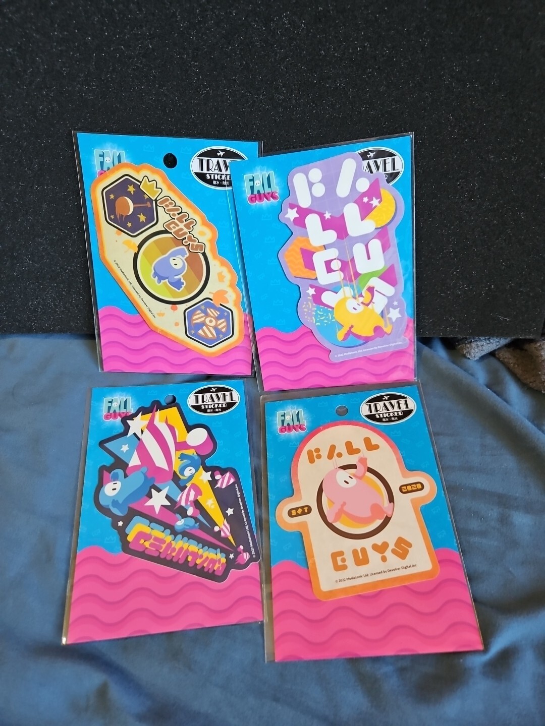 Fall Guys Travel Stickers Set Of 4 Japan New
