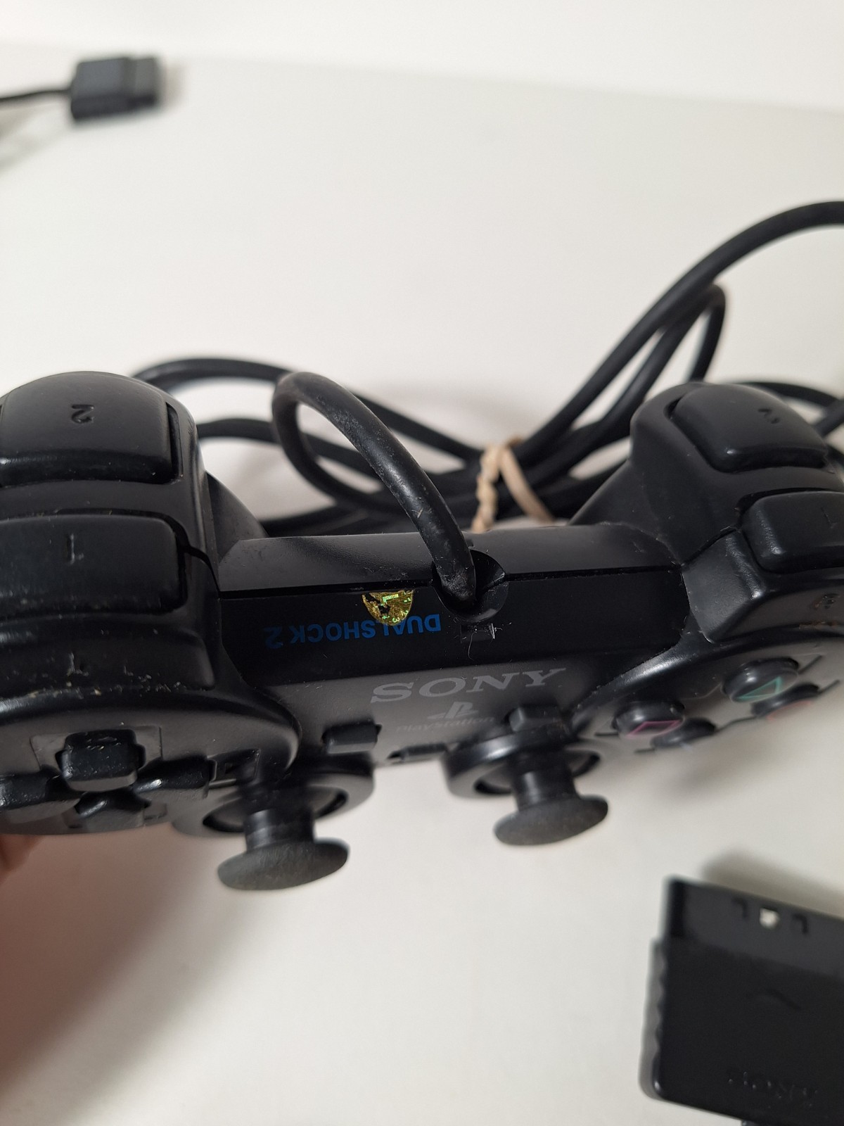 Sony PS1 PS2 Controllers Lot Of 4 Wired Black And Gray UNTESTED Parts Or Repair