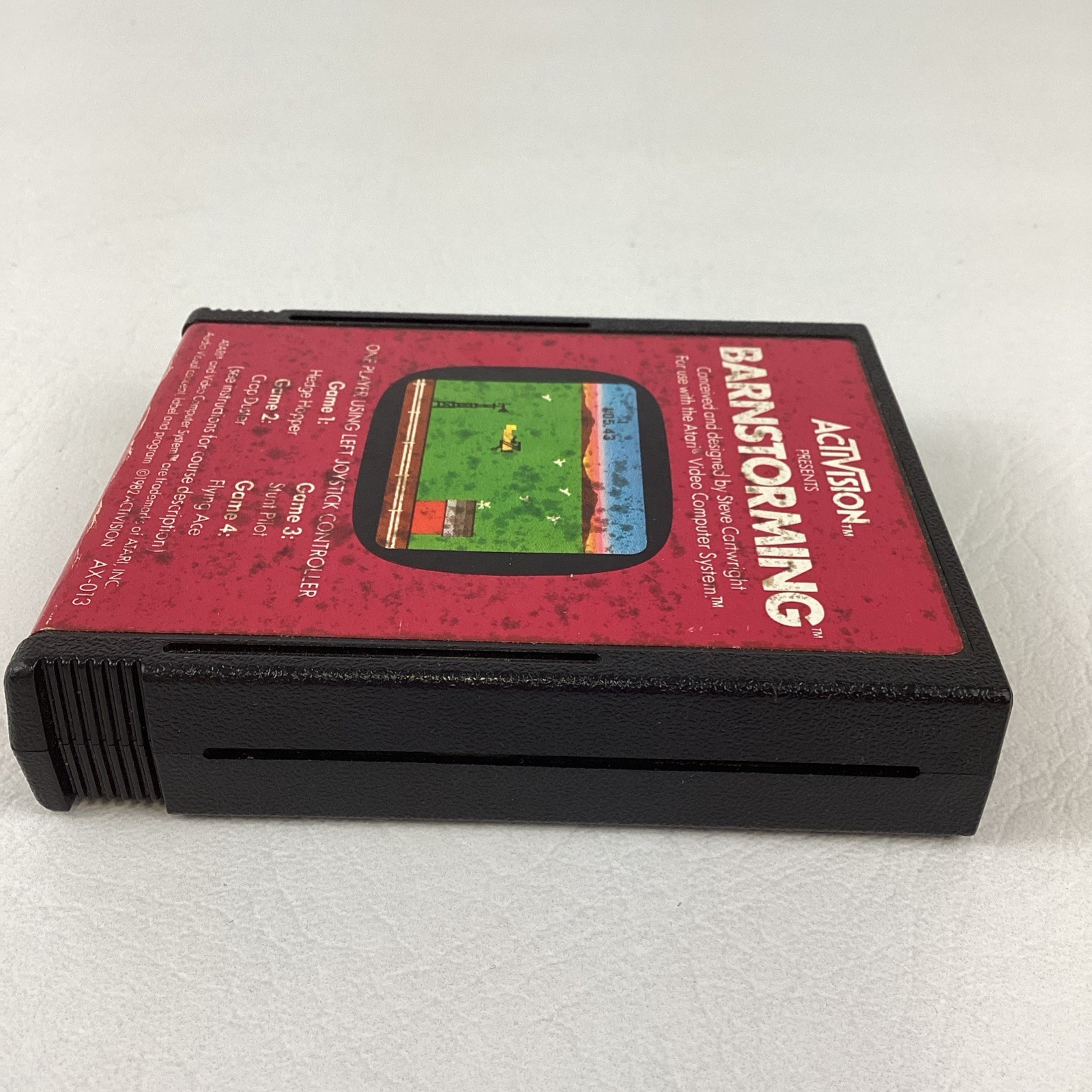 Atari 2600 Activision Barnstorming Video Game Cartridge Vintage 1982 TESTED