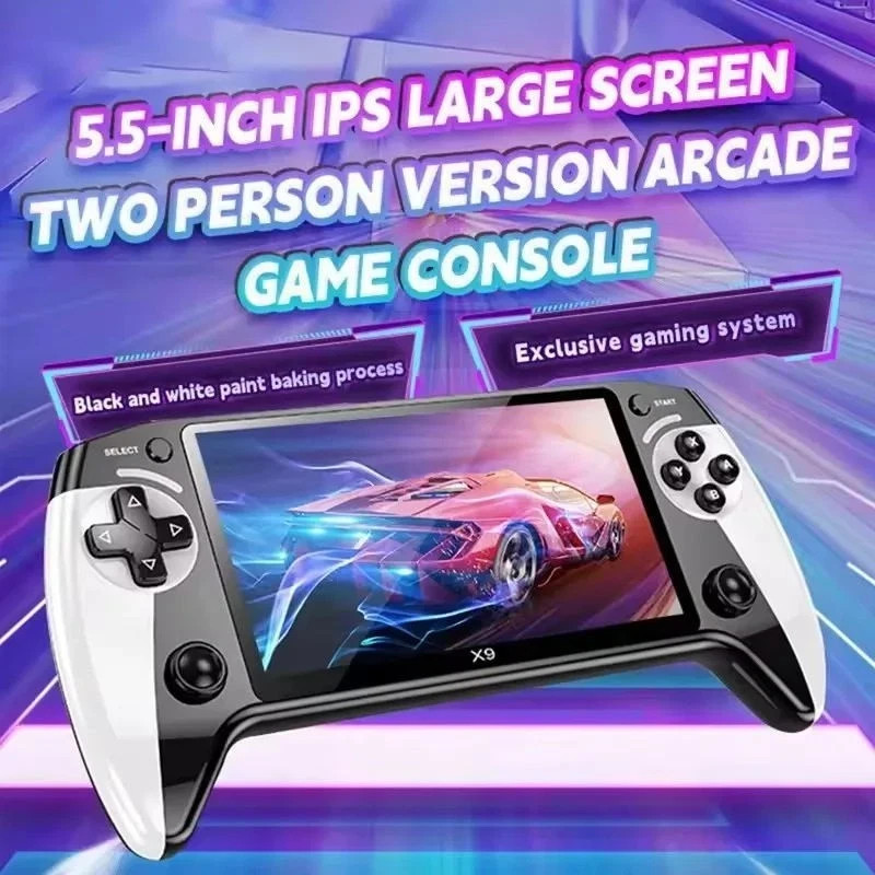 BLACK HAWK X9 Handheld Game Console 5.5″ IPS Screen 20000+ Games – NEW IN BOX
