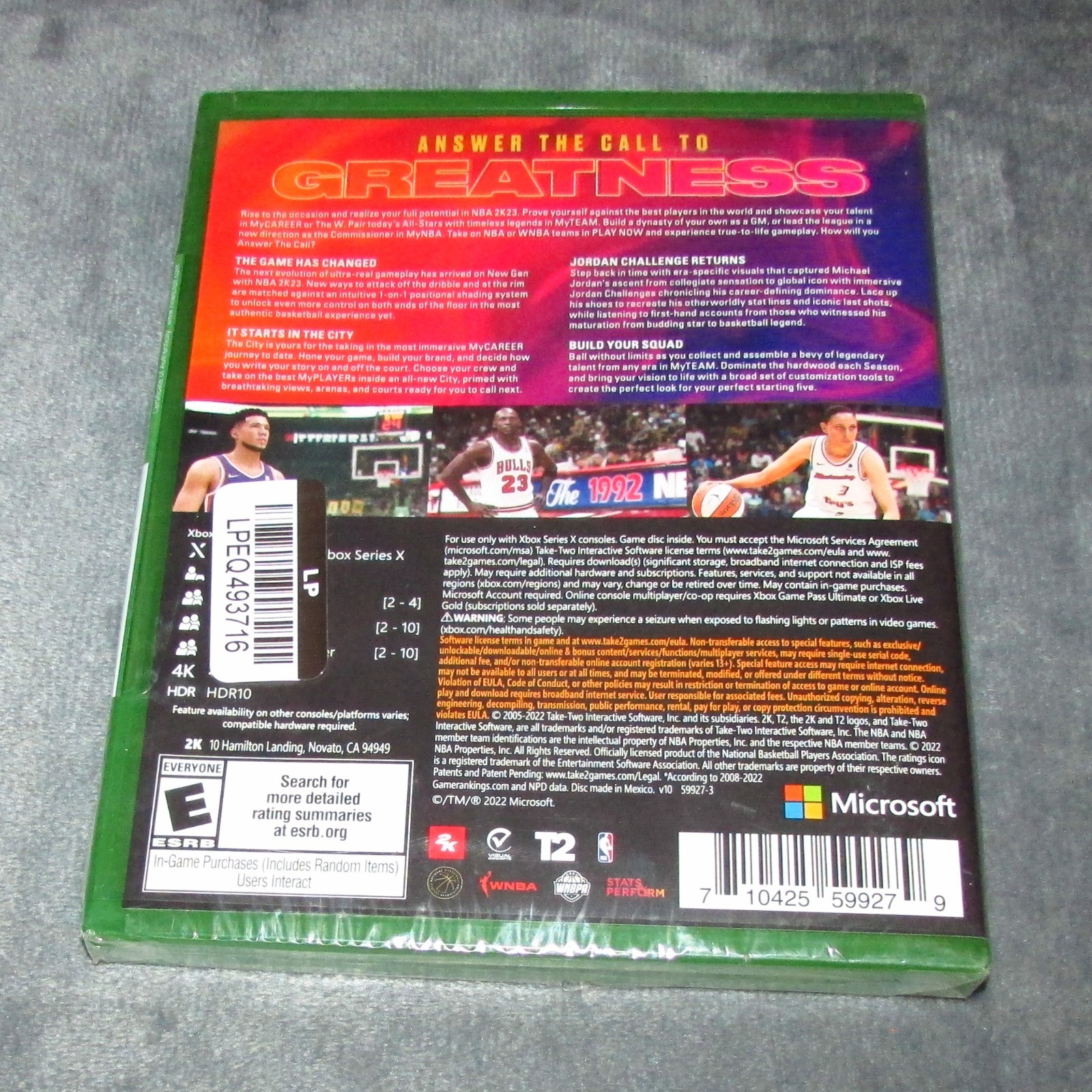 NBA 2K23 Basketball for Microsoft Xbox Series X Brand New / Fast Shipping