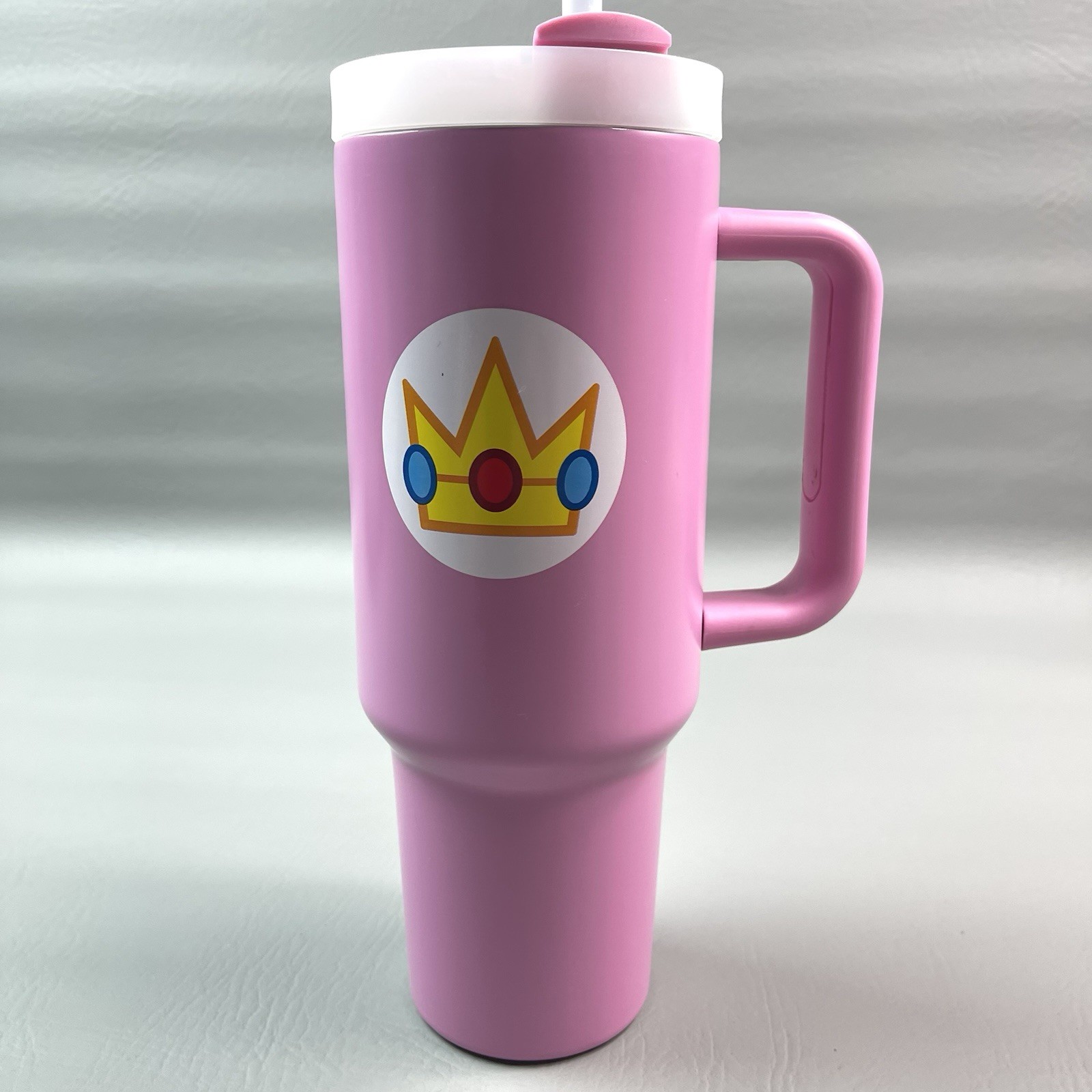 Nintendo Super Mario Princess Peach Pink 40oz Tumbler Pyramid America