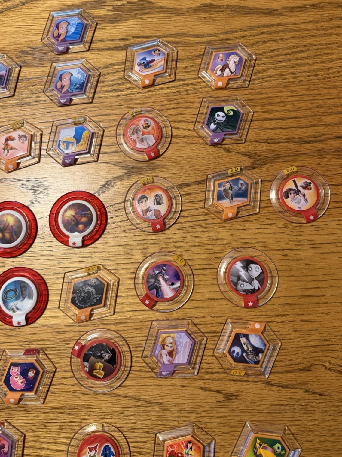Disney Infinity Power Discs lot of 36 from the 1.0 ,2.0 and 3.0 series